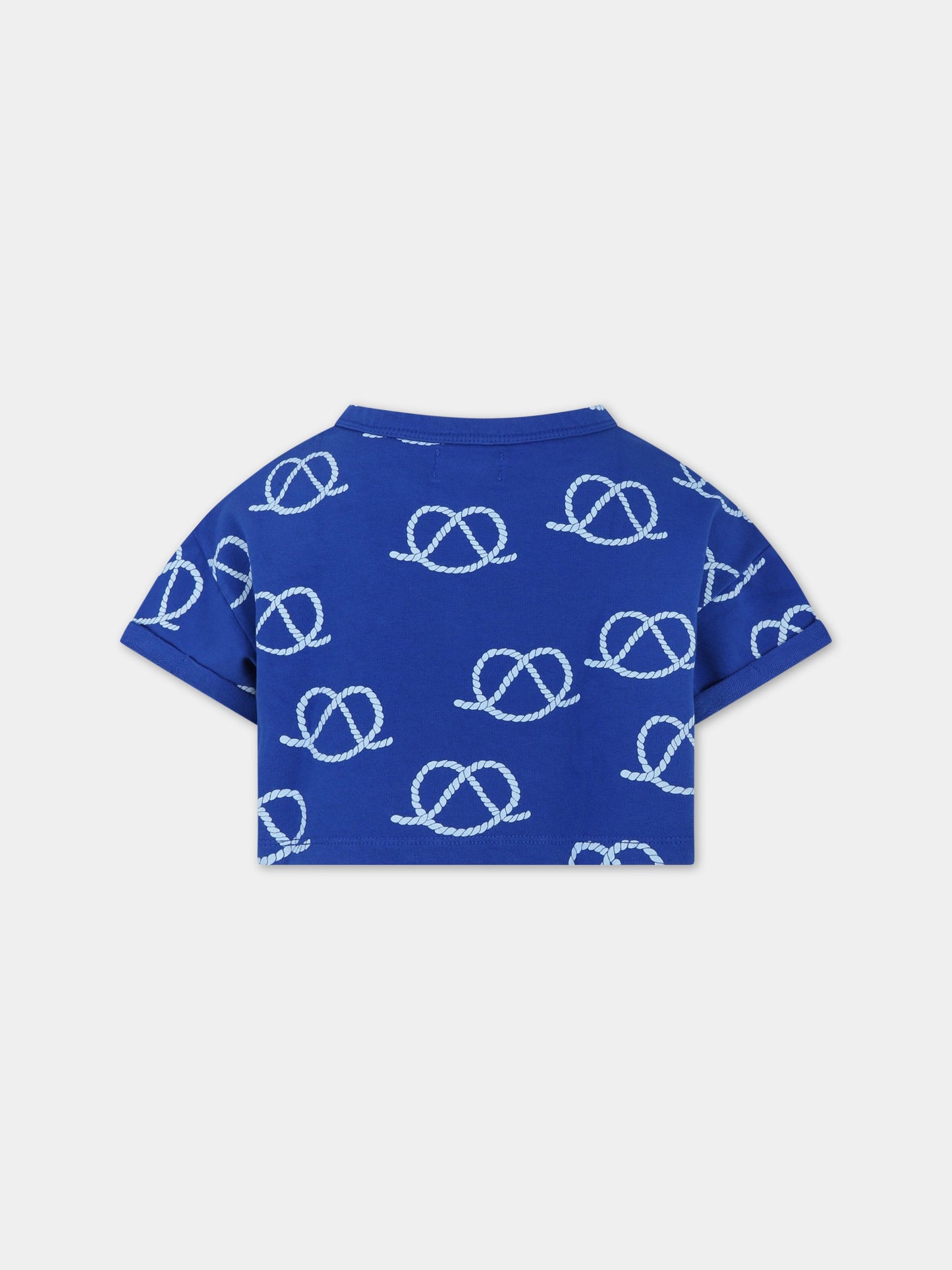 Felpa blu per bambina con logo,Bobo Choses,123AC033