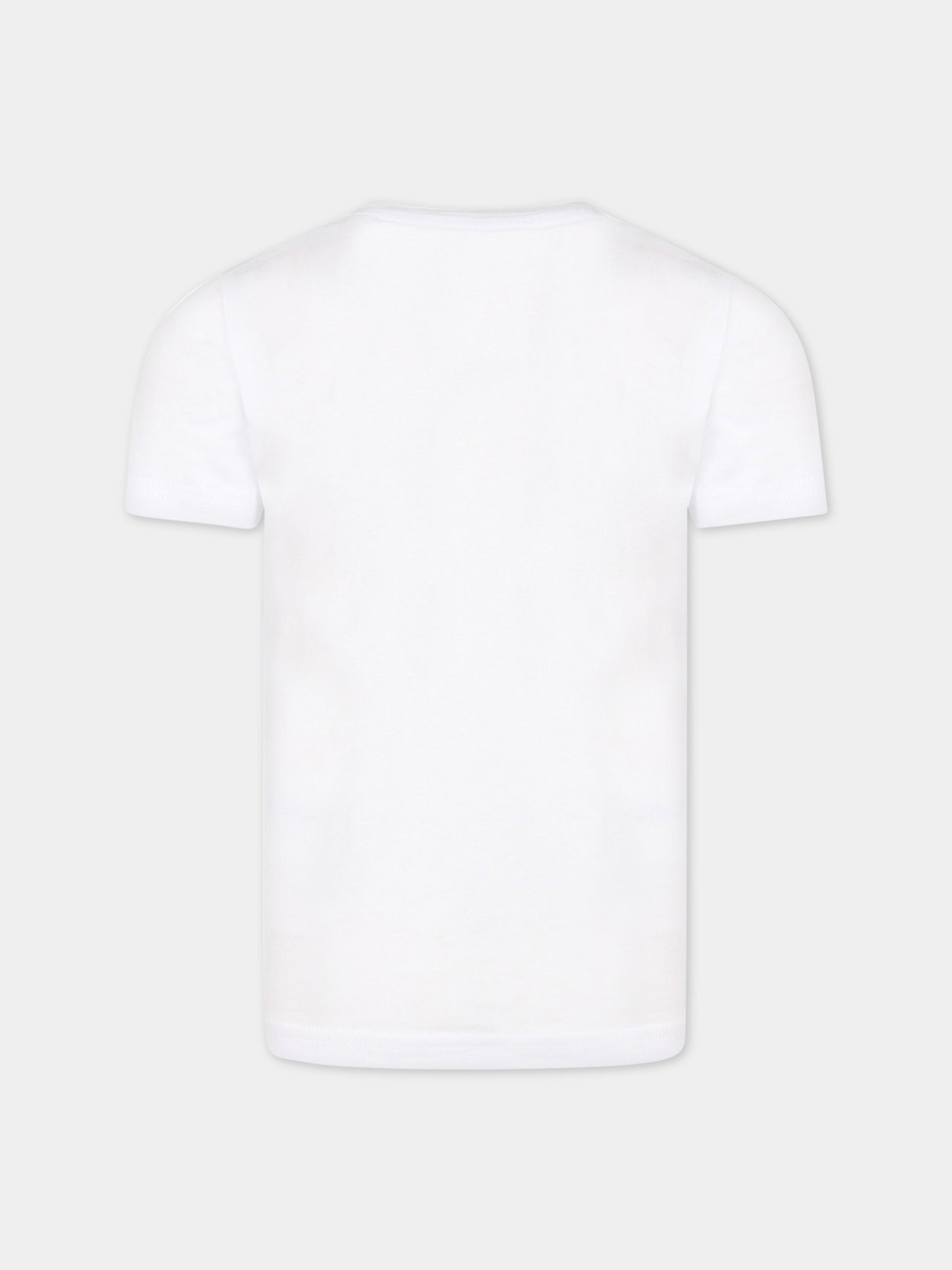 T-shirt bianca per bambino con logo,Dsquared2,DQ1359 D00MV DQ100