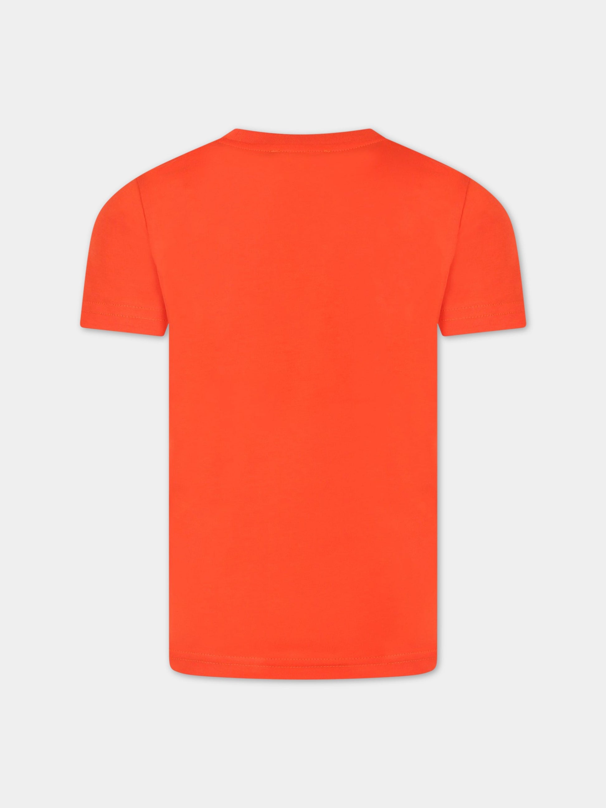 T-shirt rossa per bambino con logo,Dsquared2,DQ1359 D00MV DQ221