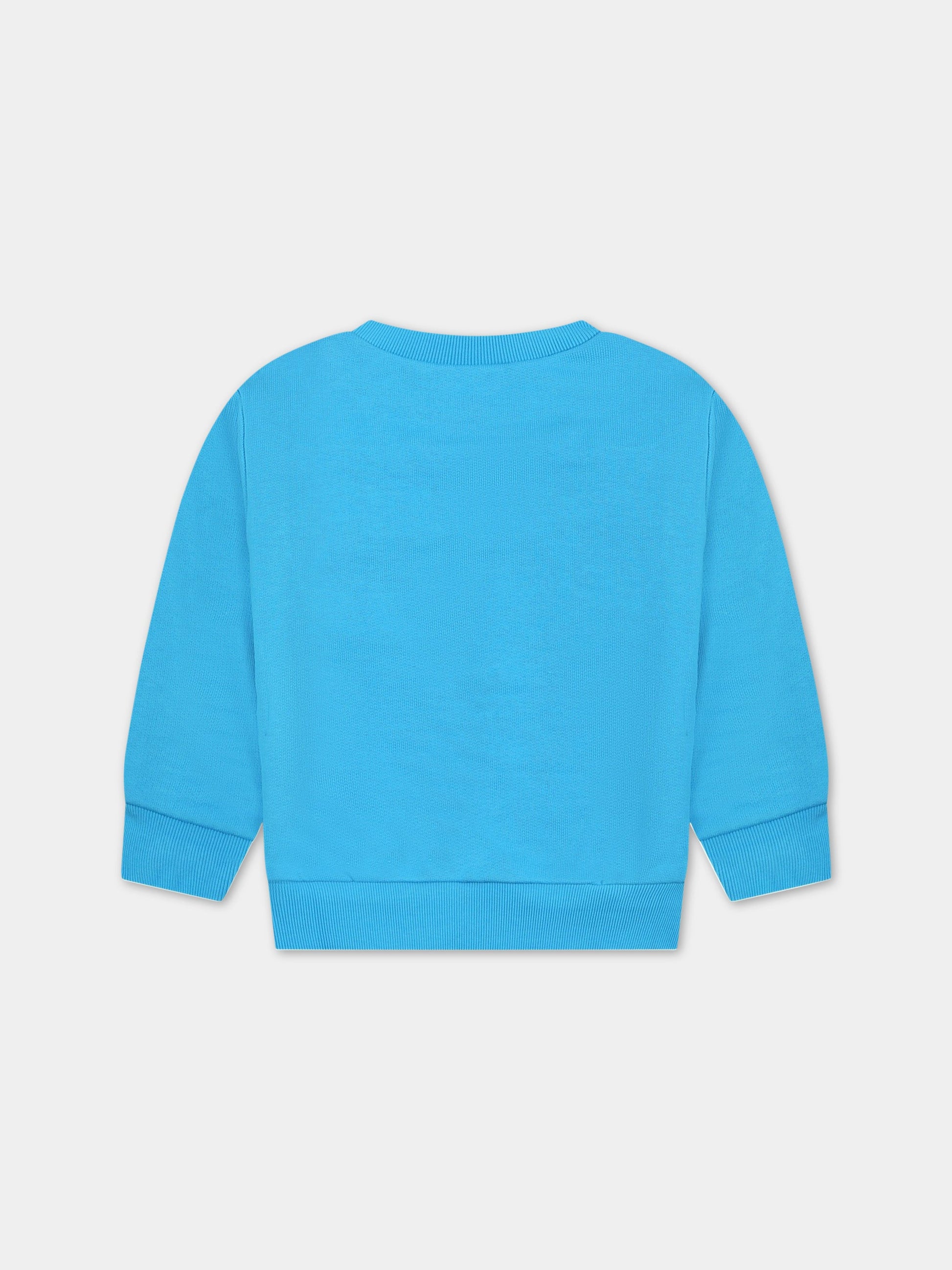 Felpa azzurra per neonato con logo,Dsquared2,DQ1690 D003G DQ818