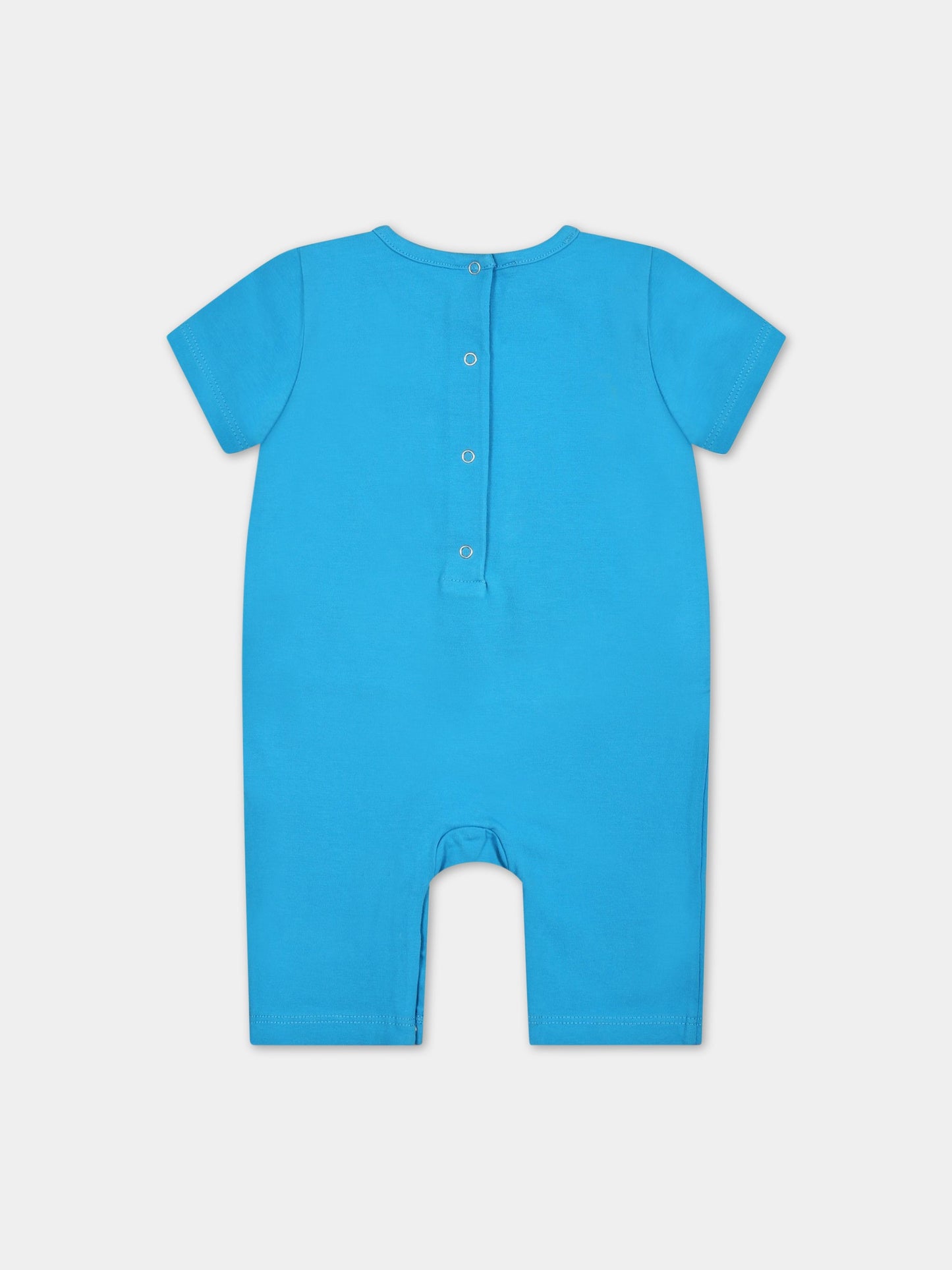 Pagliaccetto azzurro per neonato con logo,Dsquared2,DQ1776 D0A46 DQ817
