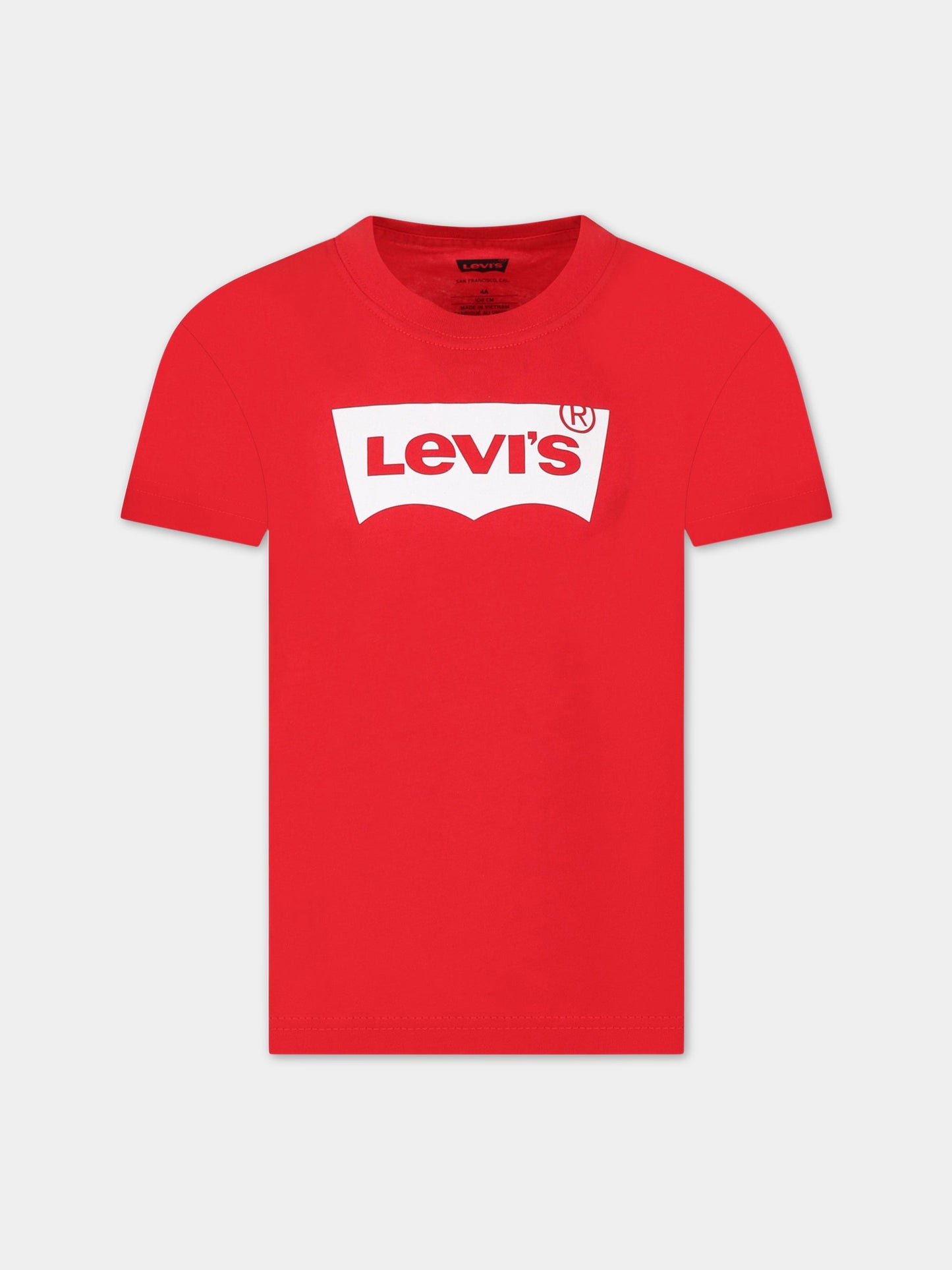 T-shirt rossa per bambino con logo,Levi's Kids,LK9E8157 9E8157 R6W