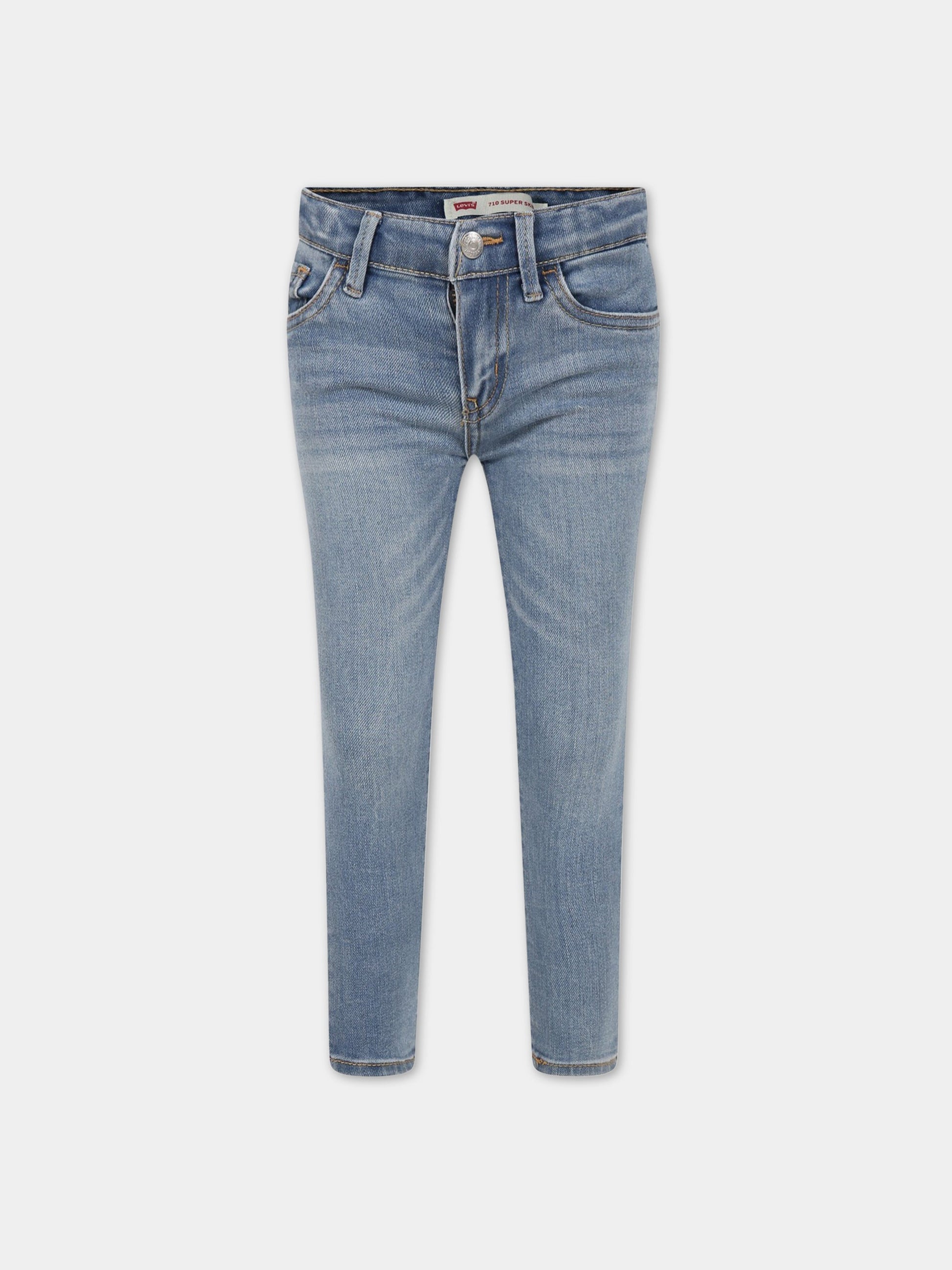 Jeans celesti per bambina con logo,Levi's Kids,LK3E2702 3E2702 L3D