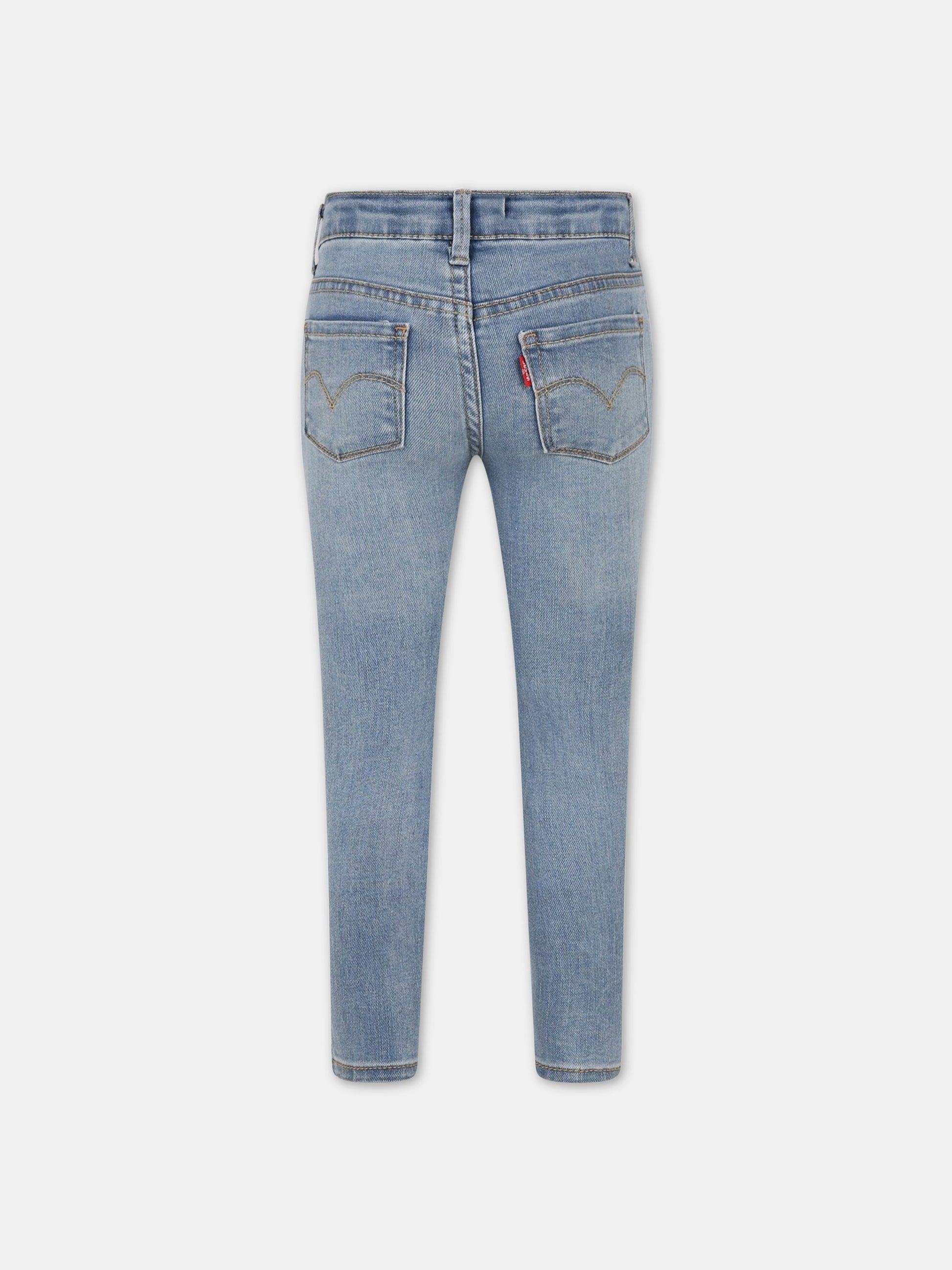 Jeans celesti per bambina con logo,Levi's Kids,LK3E2702 3E2702 L3D