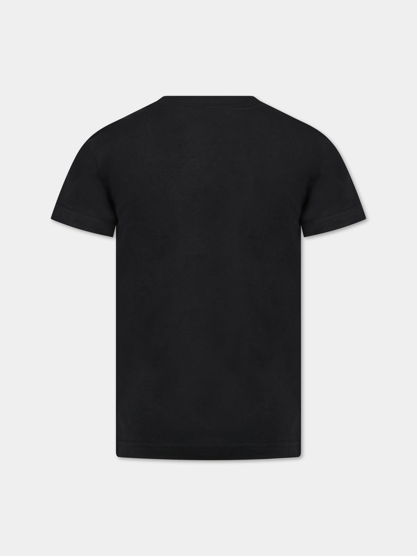 T-shirt nera per bambini con stampa e logo,Levi's Kids,LK9EH882 9EH882 023