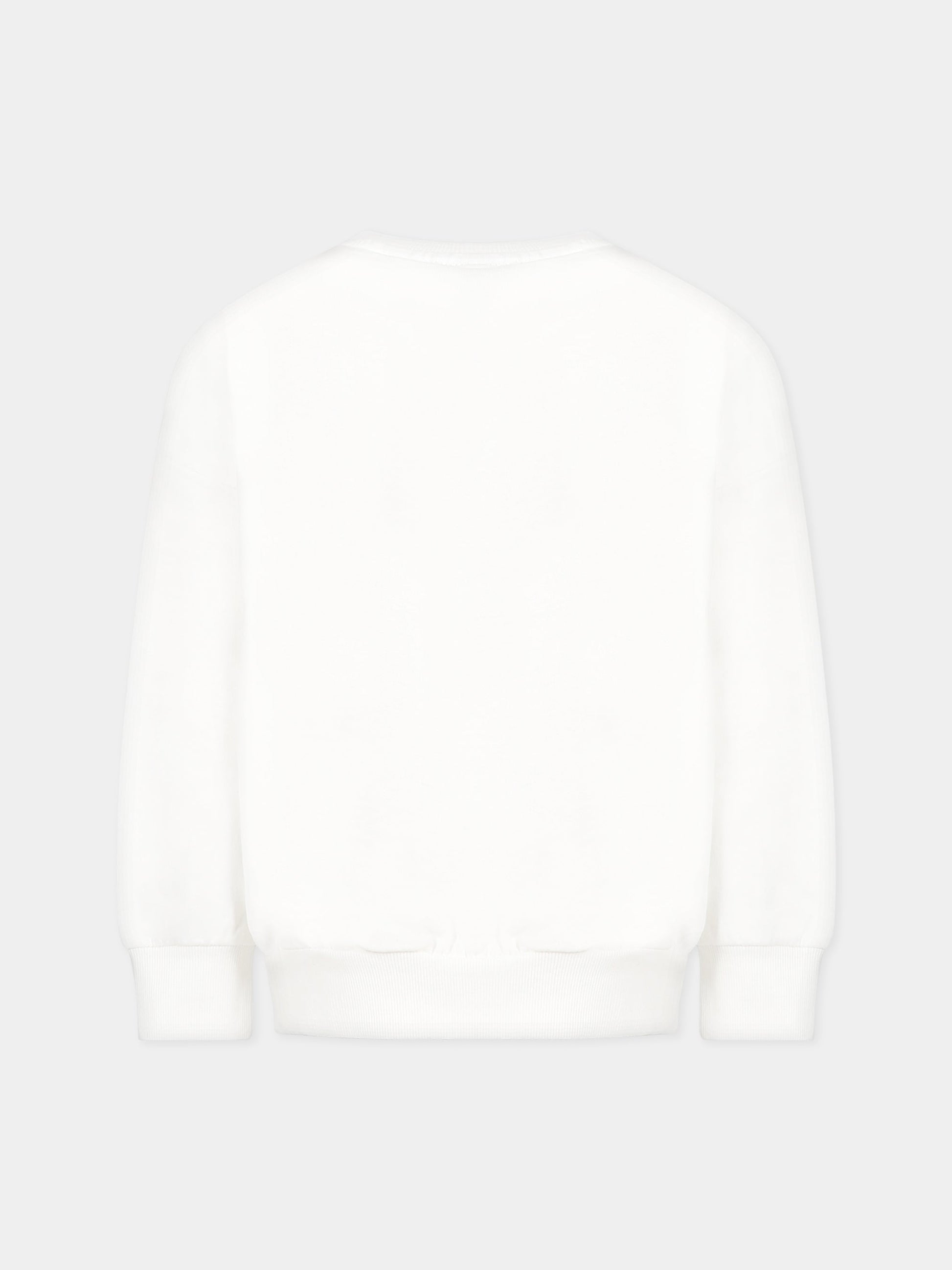 Felpa bianca per bambino con stampa,Mini Rodini,2322012310