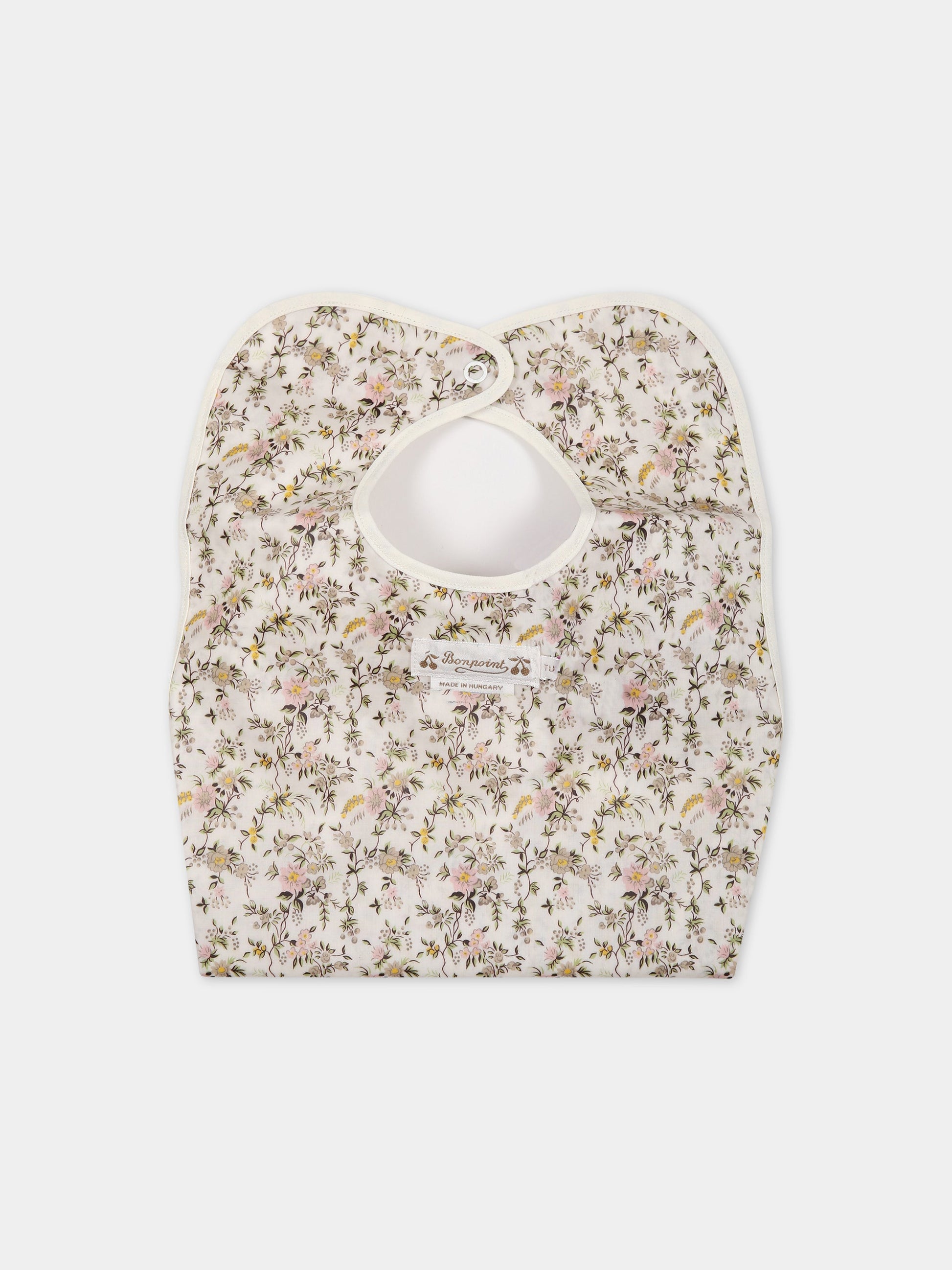 Bavaglino multicolor per neonata con stampa fiori,Bonpoint,S03ZACW00001 502