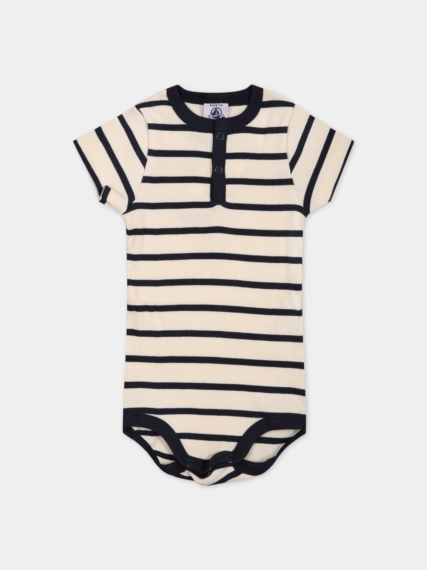 Body multicolor per neonato,Petit Bateau,A0751 AVALANCHE/SMOKING