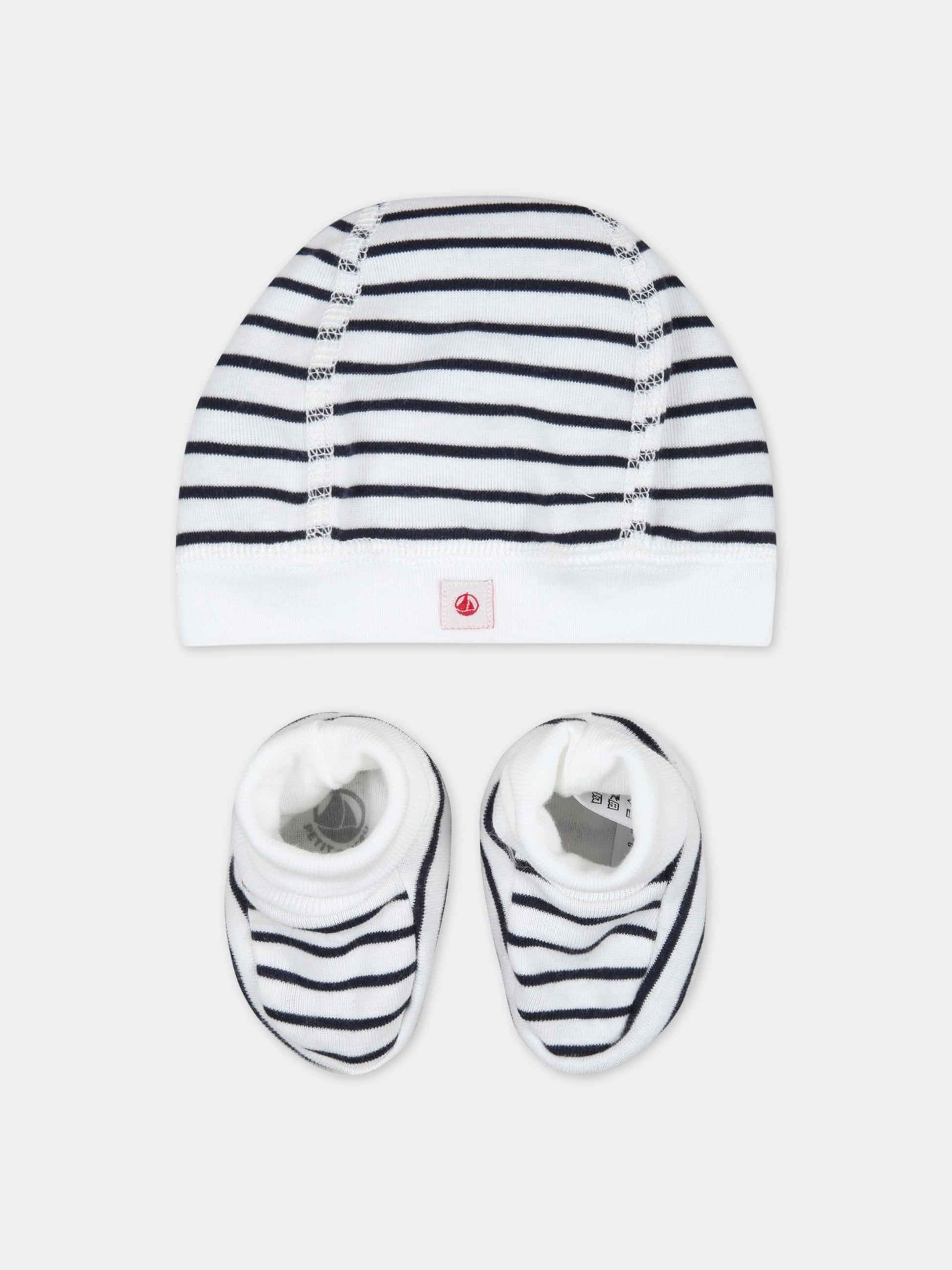 Set multicolor per neonato con patch logato,Petit Bateau,A06L3 VARIANTE 1