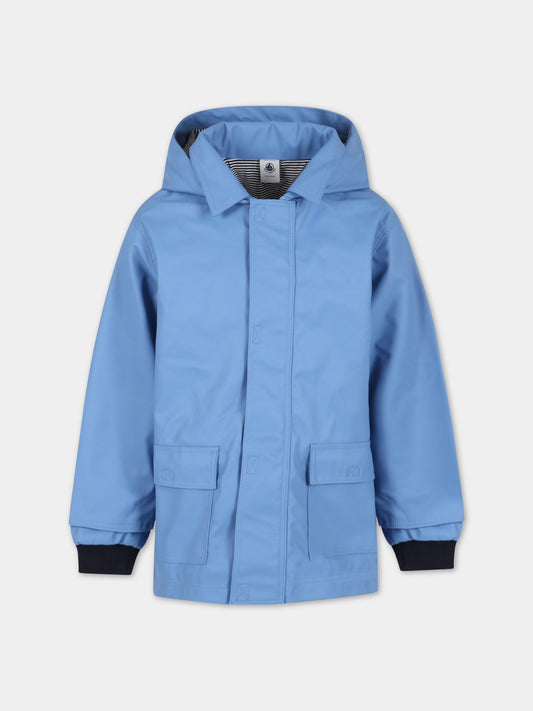 Impermeabile celeste per bambino,Petit Bateau,A06JJ EDNA