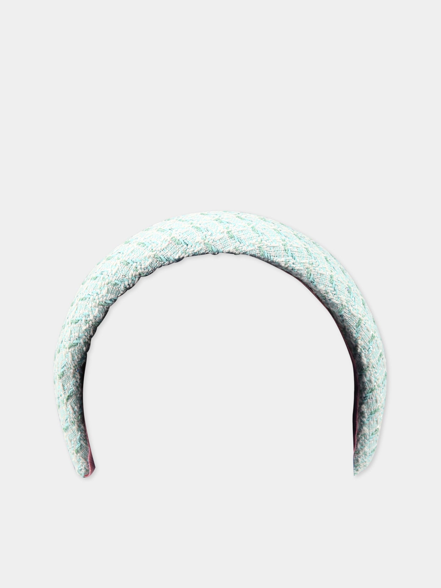 Cerchietto verde per bambina con paillettes,Simonetta,SS0B24 E0103 708