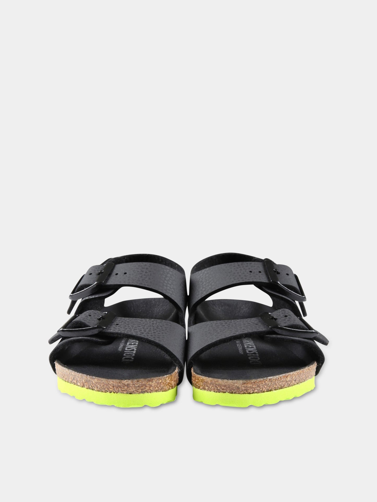 Sandali neri  Milano  per bambino con suola verde,Birkenstock,1022129