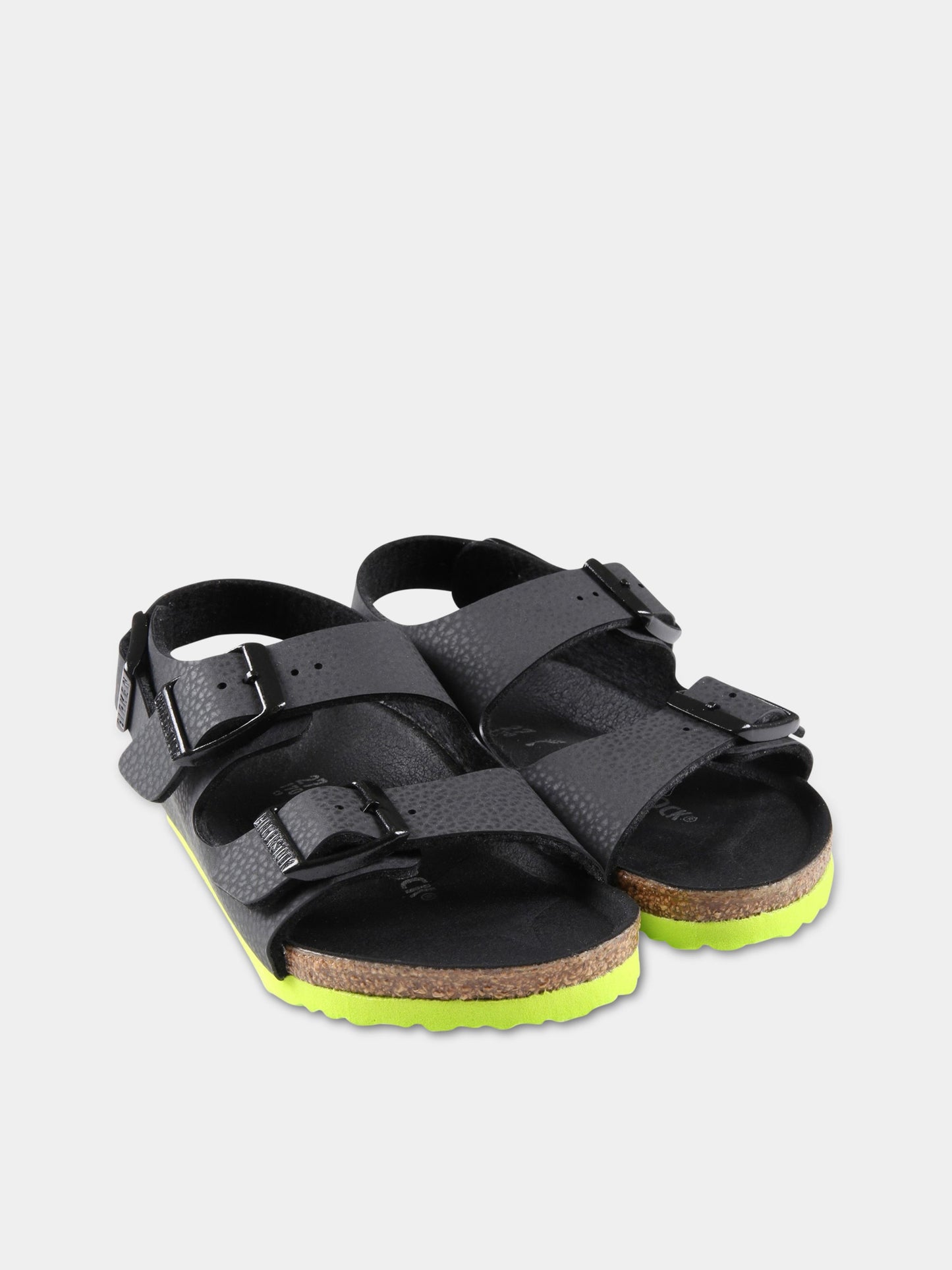 Sandali neri  Milano  per bambino con suola verde,Birkenstock,1022129