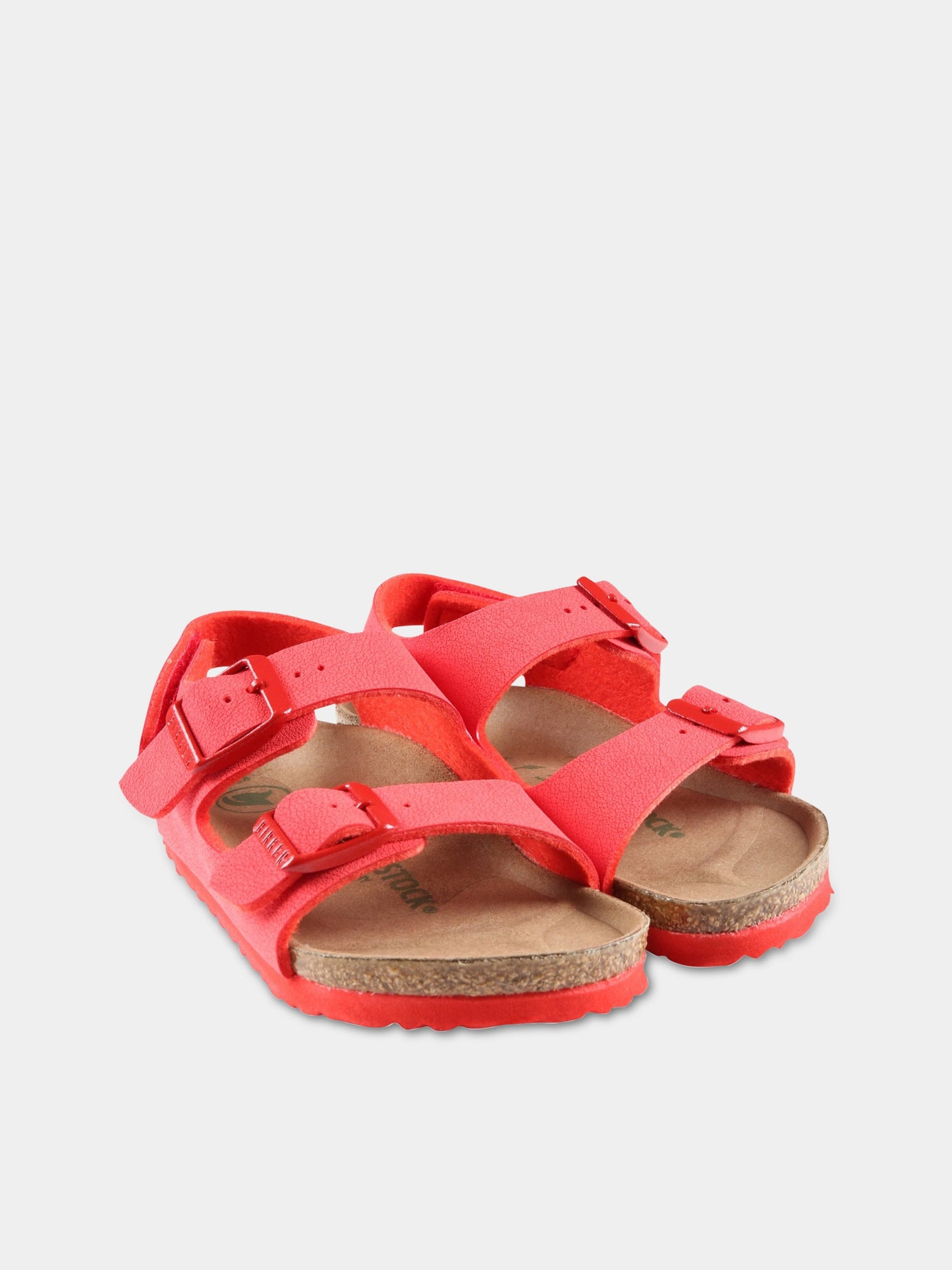 Sandali rossi  Milano HL Kids  per bambini con logo,Birkenstock,1023365