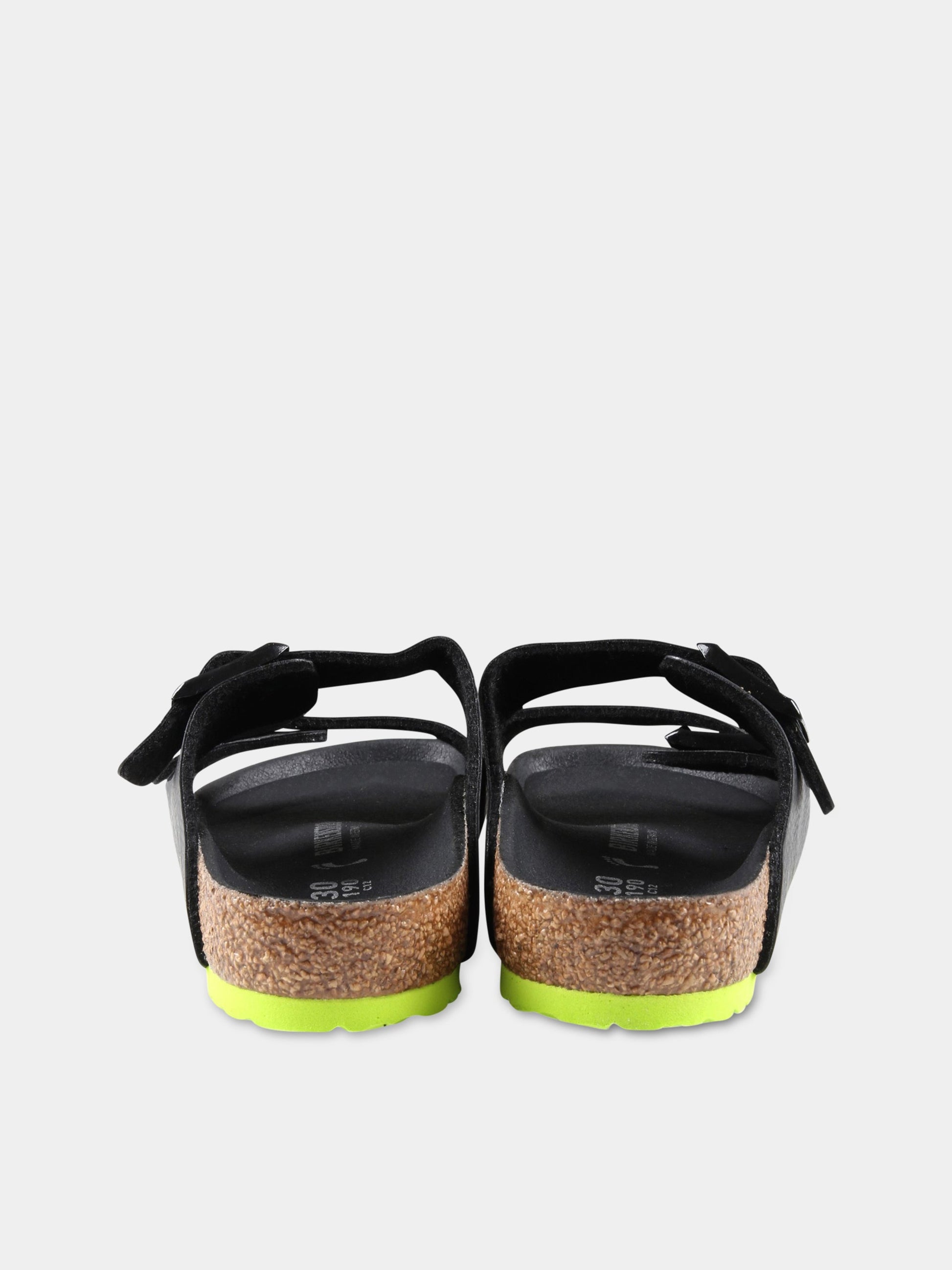 Sandali neri  Arizona Eva  per bambino con suola verde,Birkenstock,1022369