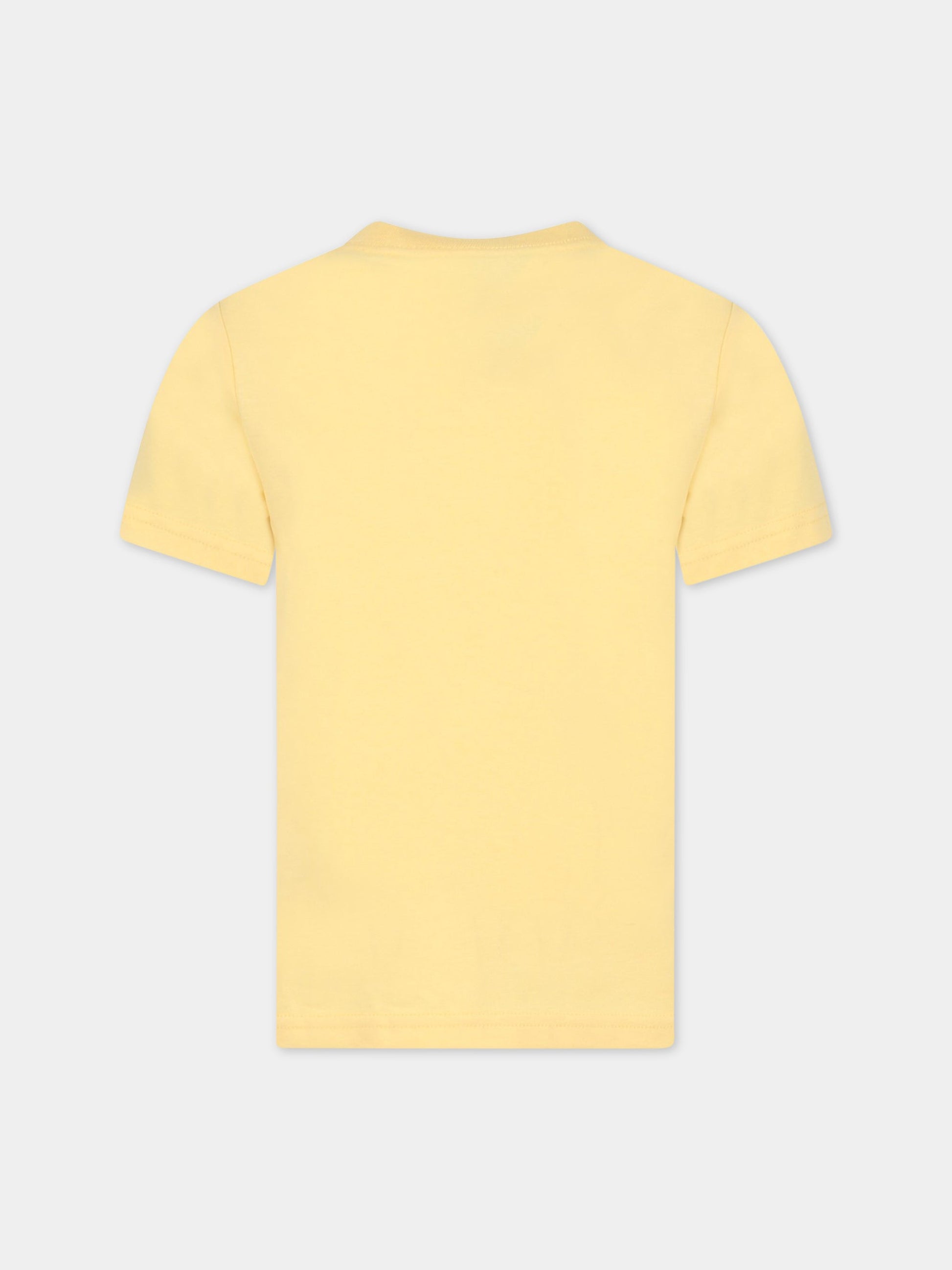 T-shirt gialla per bambino con orso,Ralph Lauren Kids,853828016