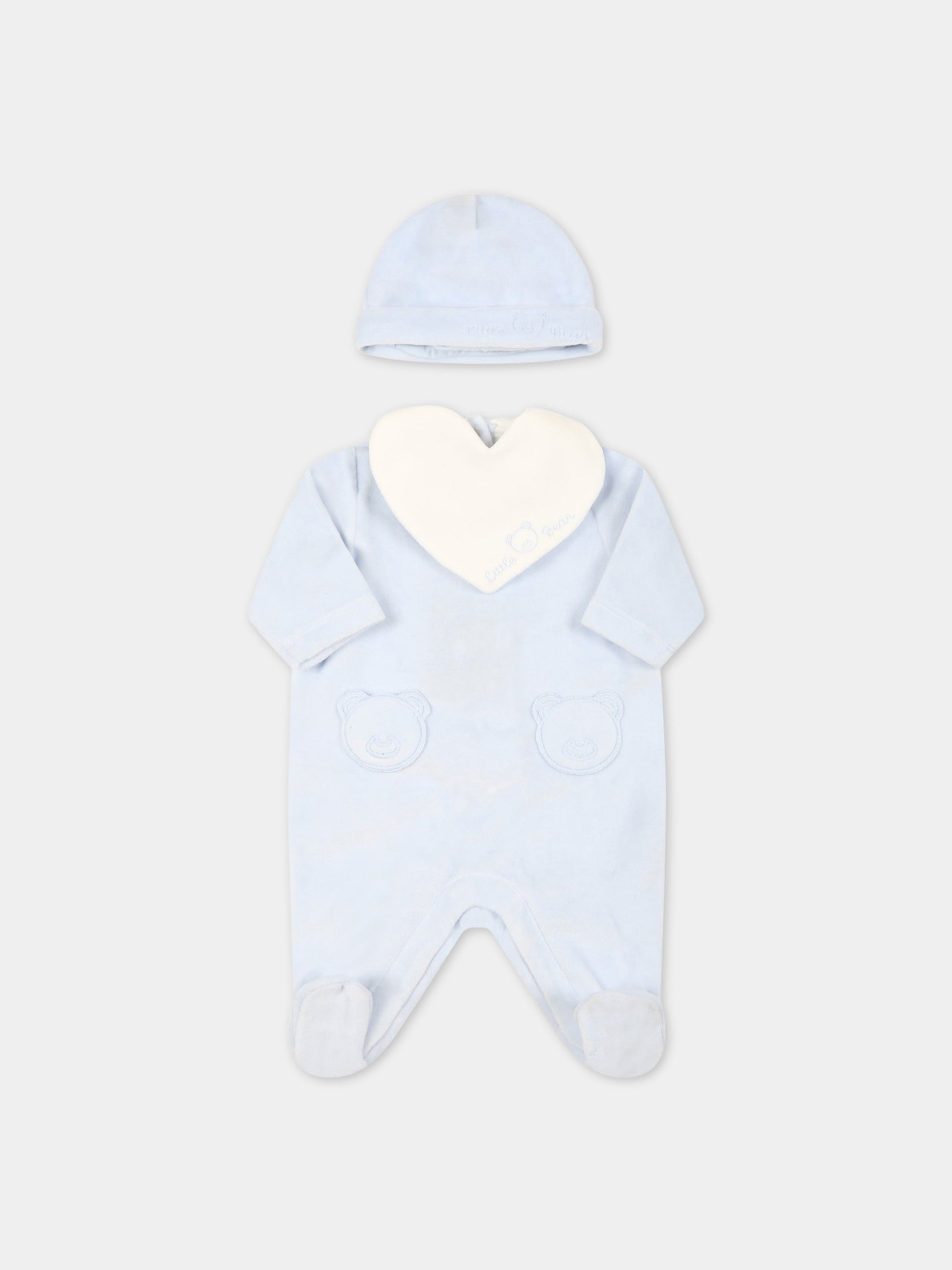 Set multicolor per neonato,Little Bear,5049 CIELO