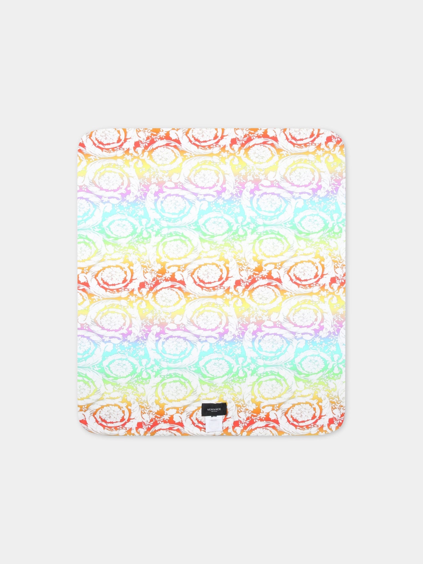 Coperta bianca per neonata con Medusa,Versace,1000092 1A06300 6W560