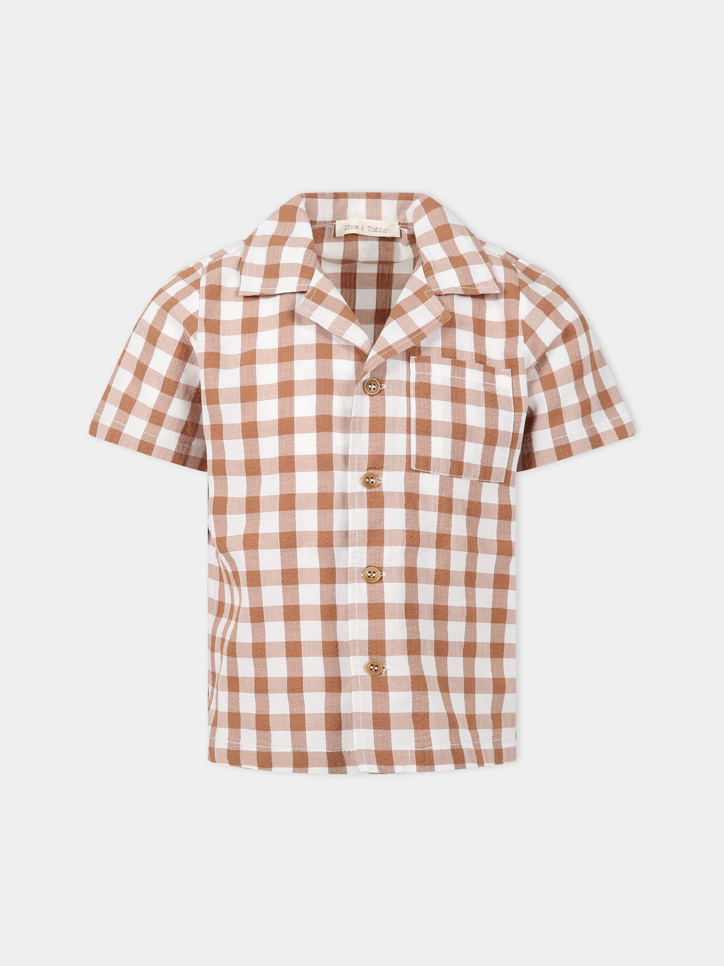 Camicia marrone per bambino,Zhoe & Tobiah,SEQ4 116