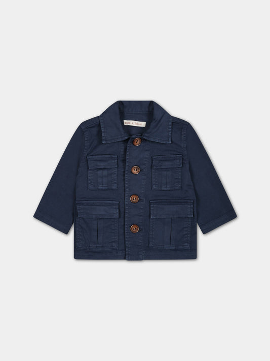 Giubbotto blu per neonato,Zhoe & Tobiah,JPS12 11