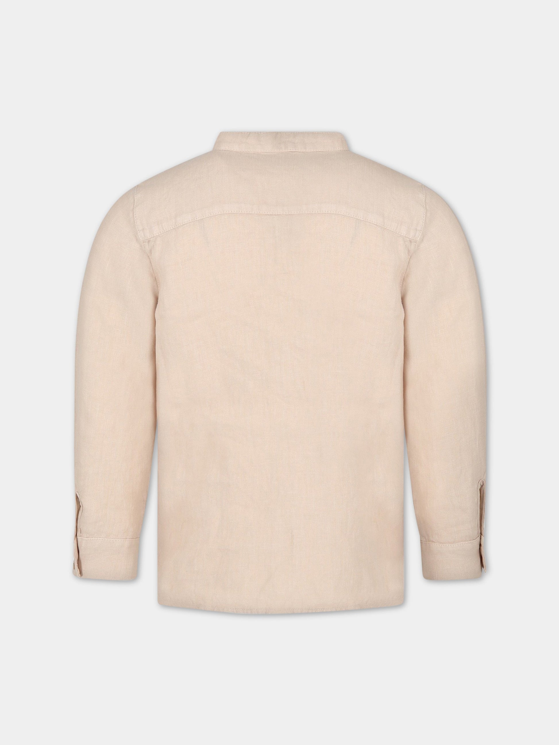 Camicia beige per bambino,Zhoe & Tobiah,LIN3 23