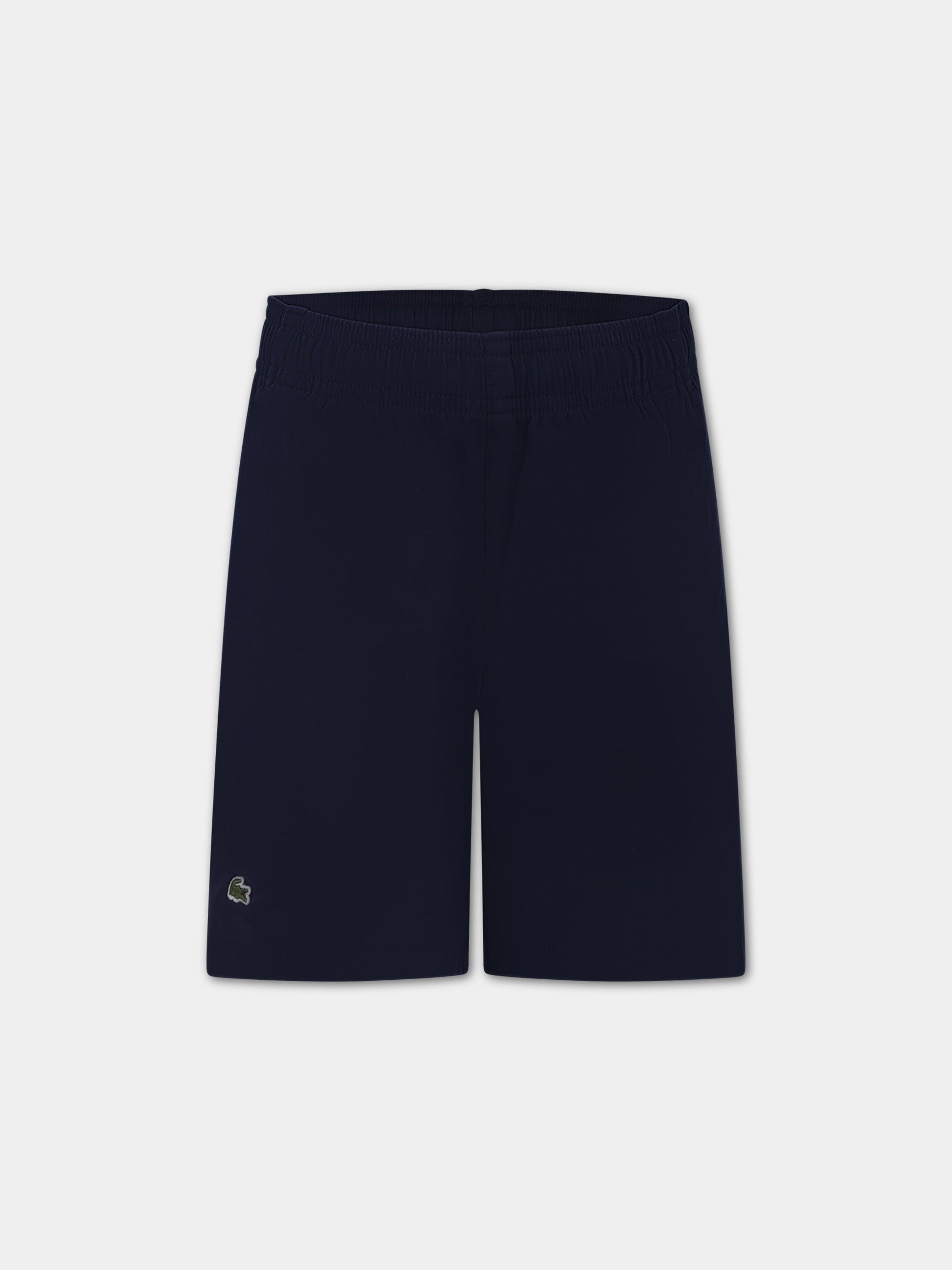 Shorts blu per bambino con iconico coccodrillo,Lacoste,FJ5242 166