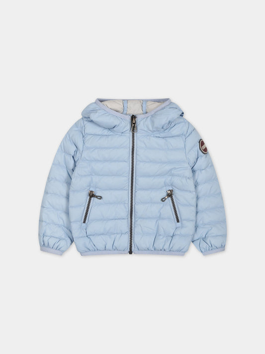 Piumino celeste per neonato con iconico logo,Colmar Originals Kids,3487B 8VX 241