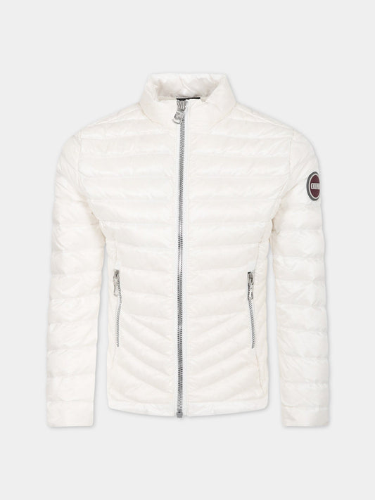 Piumino bianco per bambina con logo,Colmar Originals Kids,3457U 9VX 01