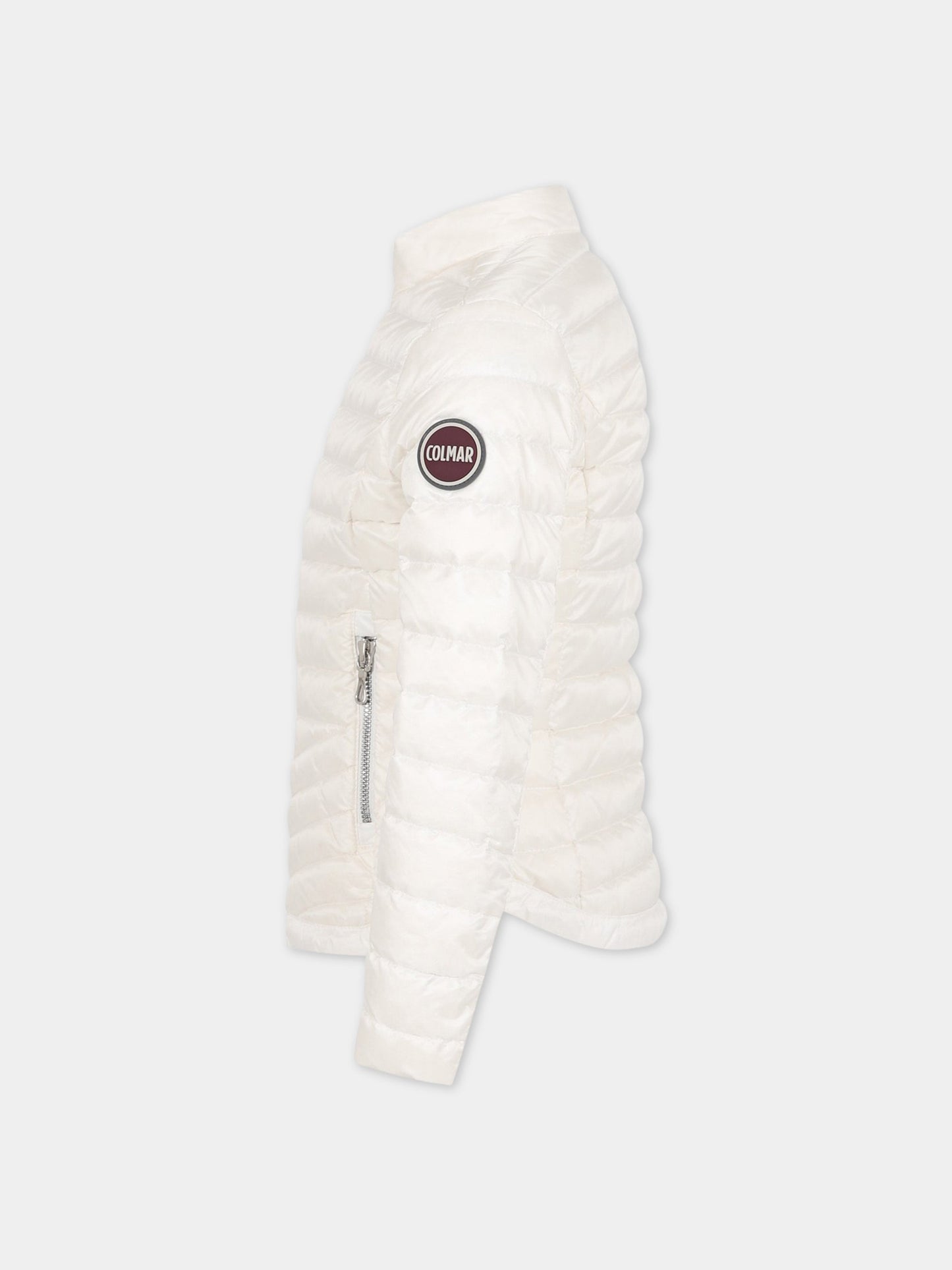 Piumino bianco per bambina con logo,Colmar Originals Kids,3457U 9VX 01