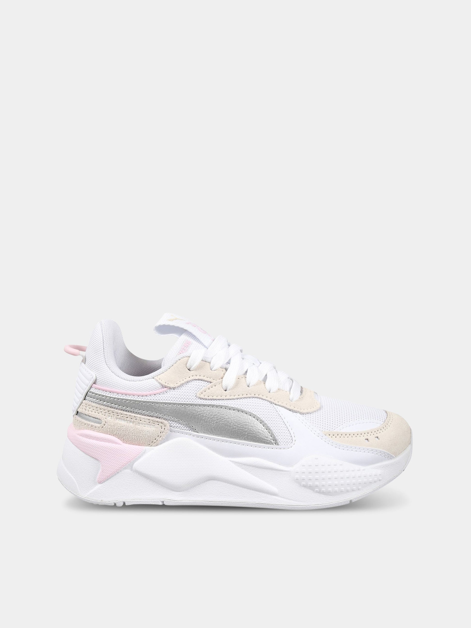 Sneakers bianche per bambina con logo,Puma,PU391984 391984 01