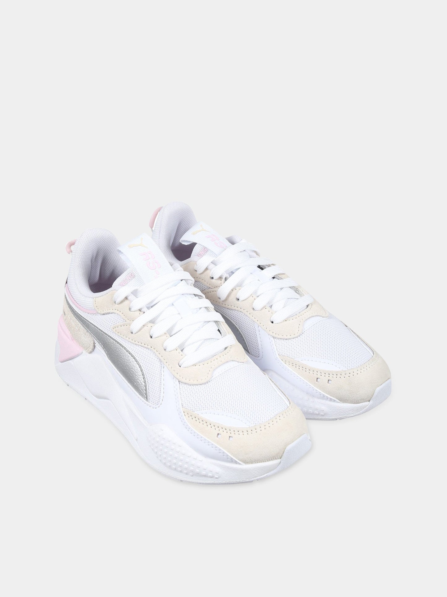 Sneakers bianche per bambina con logo,Puma,PU391984 391984 01