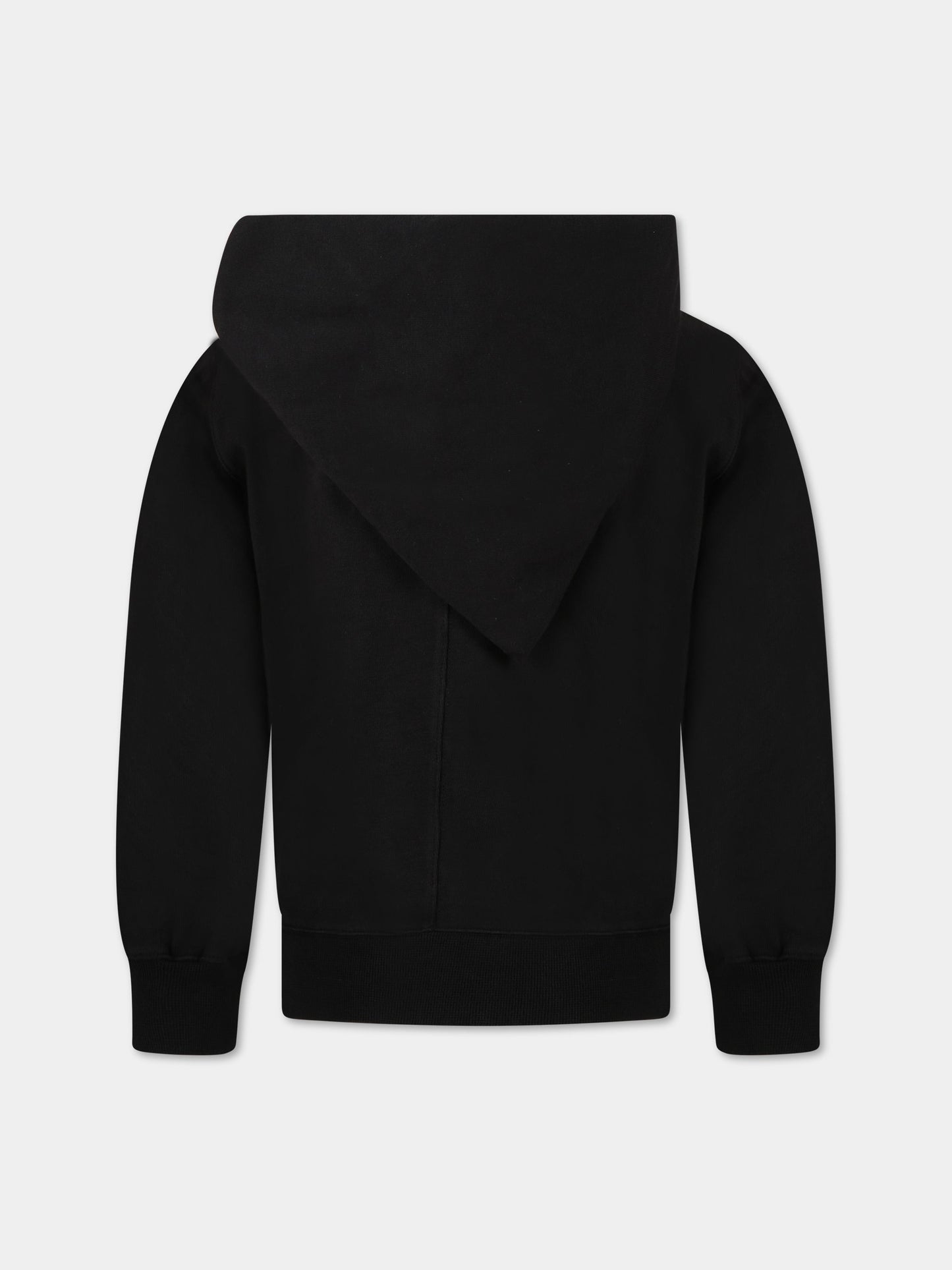 Felpa nera per bambino,Rick Owens,BG01C7286 RIG 09