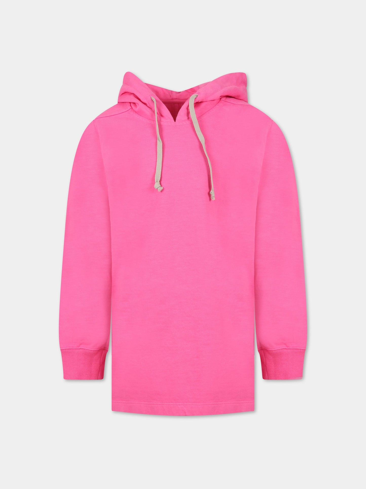 Felpa fucsia per bambina,Rick Owens,BG01C7285 RIG 13