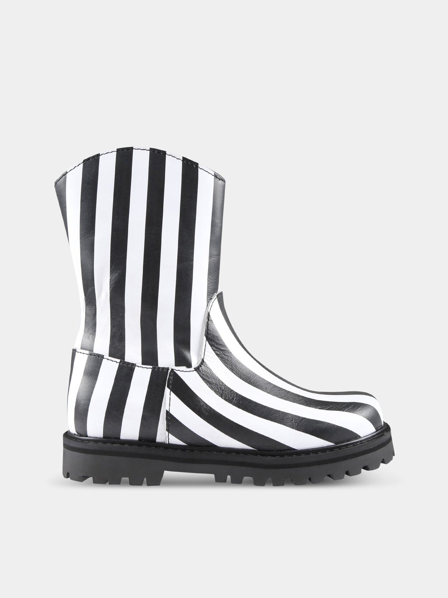 Stivali multicolor per bambina,Marques Almeida,SS23COREAC0188LTH BLACK/WHITE