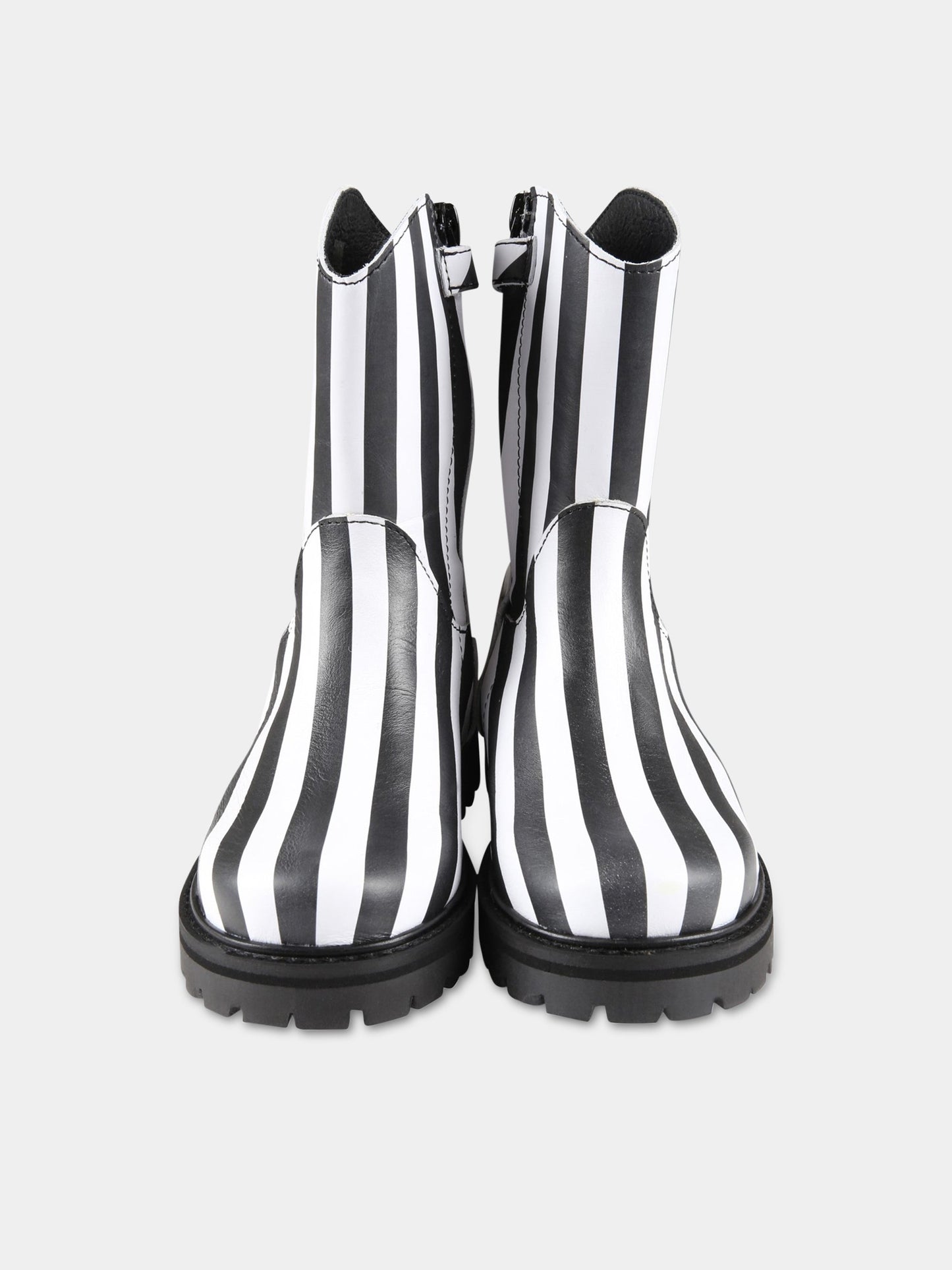 Stivali multicolor per bambina,Marques Almeida,SS23COREAC0188LTH BLACK/WHITE