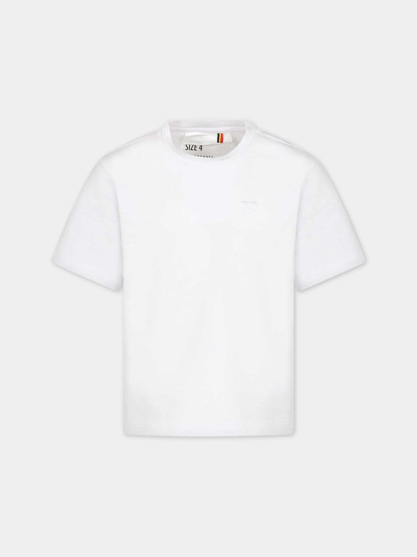 T.shirt bianca per bambina con logo,Caroline Bosmans,SS23 1005 17 1000