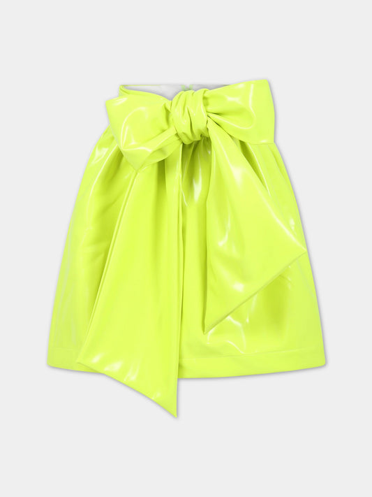 Gonna elegante gialla  per bambina,Caroline Bosmans,SS23 3010 23 2007