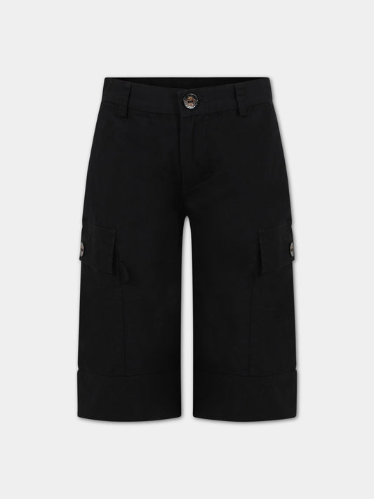 Shorts nero per bambino,Infantium Victoria,S17 405