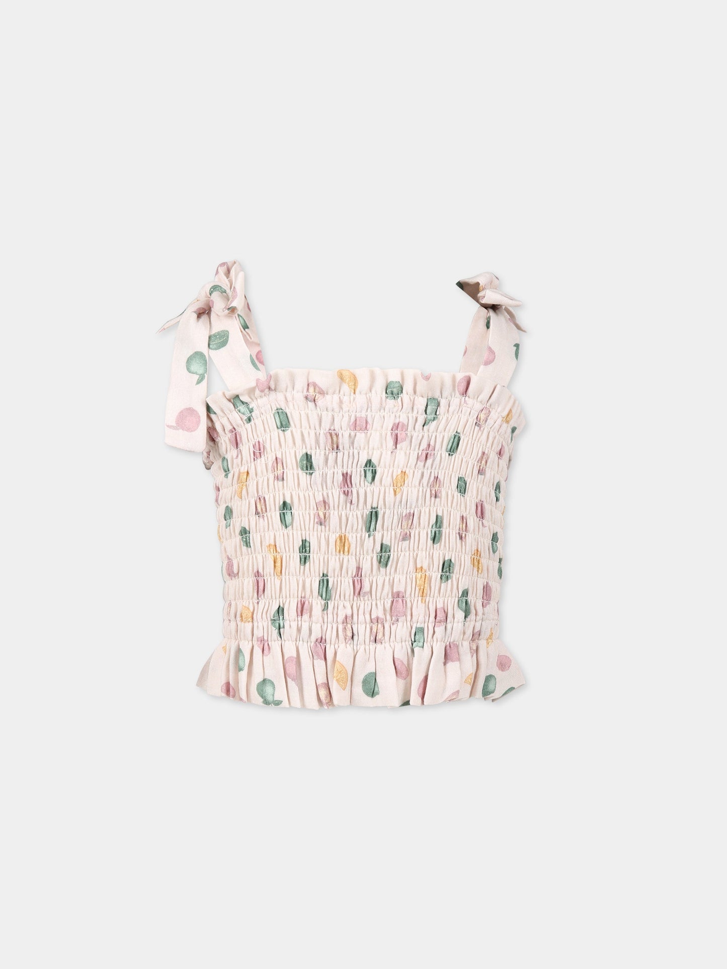 Top rosa per bambina con stampa frutta,Coco Au Lait,14COCO1036