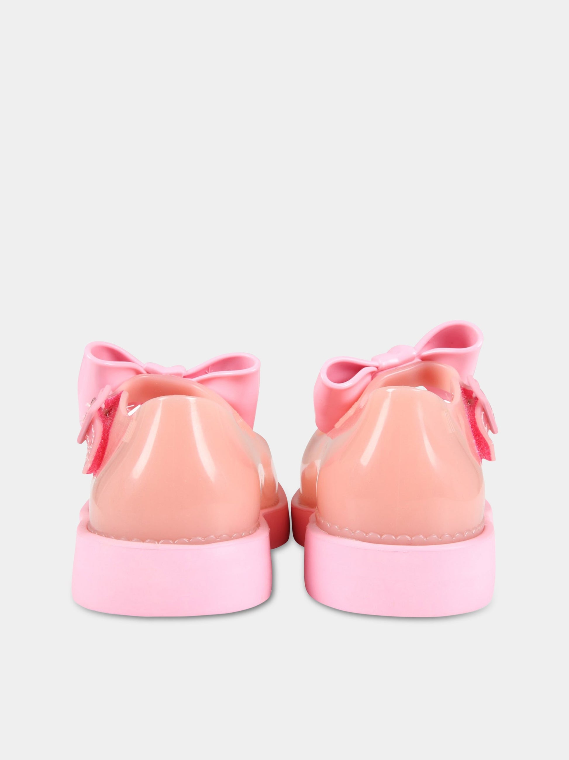 Ballerine rosa per bambina con fiocco,Mini Melissa,33412 51311