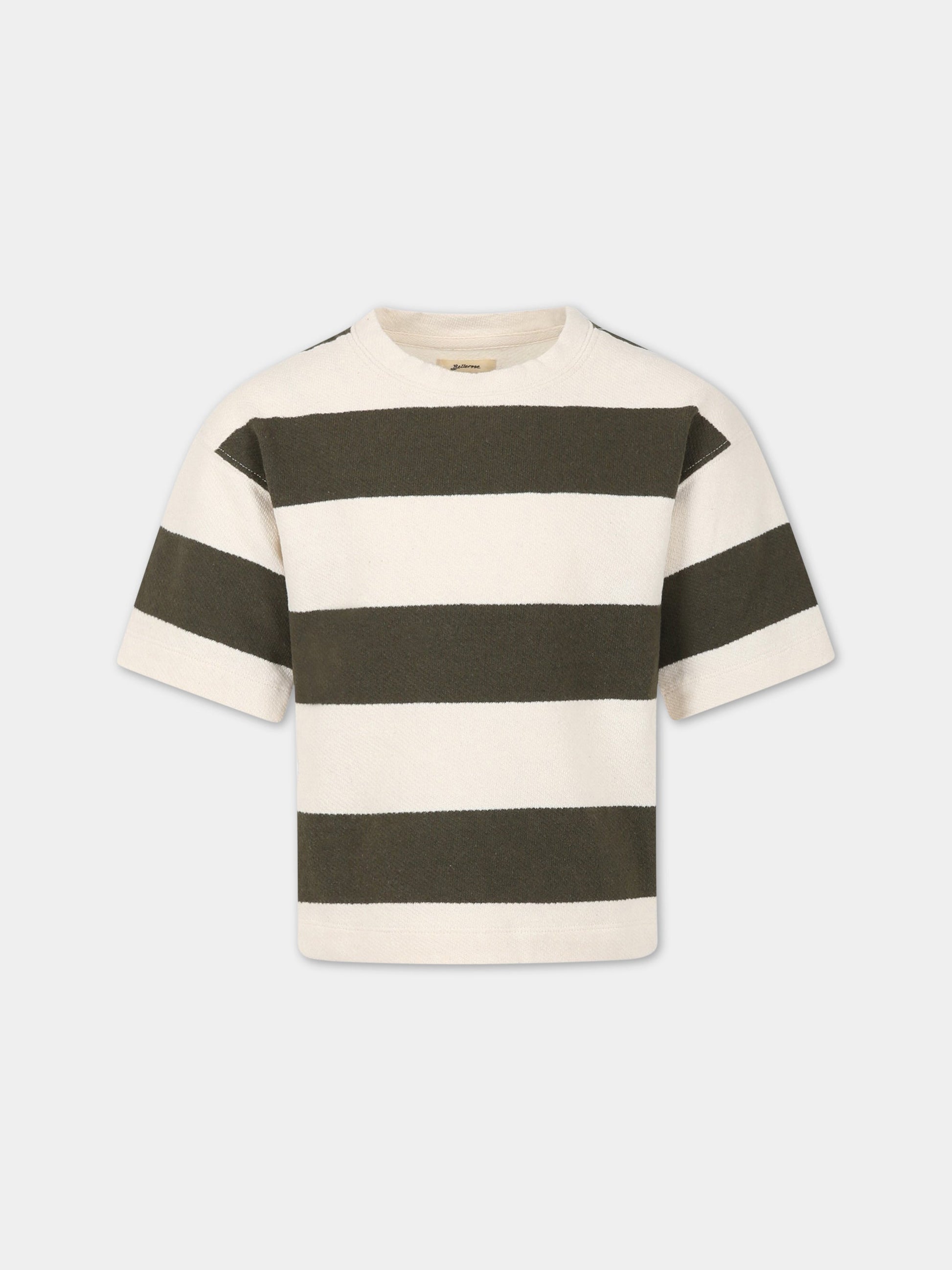 T-shirt multicolor per bambino a righe,Bellerose,SINE T1623 STB
