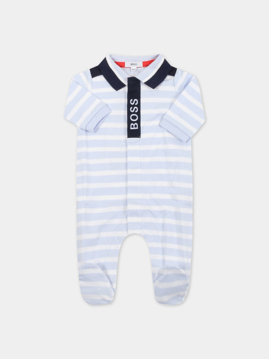 Tutina multicolor per neonato con logo,Hugo Boss,J97182 771