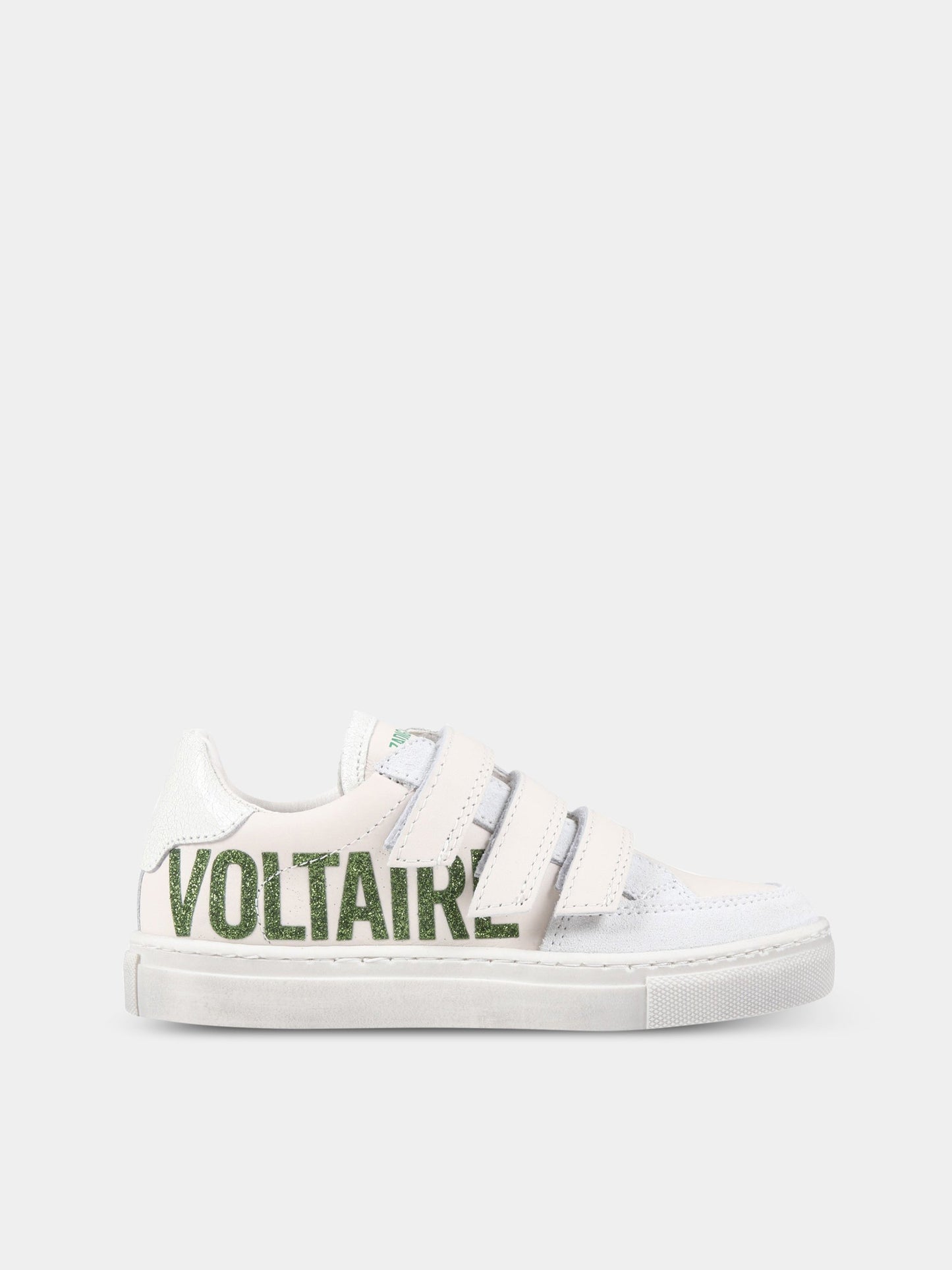 Sneakers bianche per bambina con logo,Zadig & Voltaire Kids,X19T25 117
