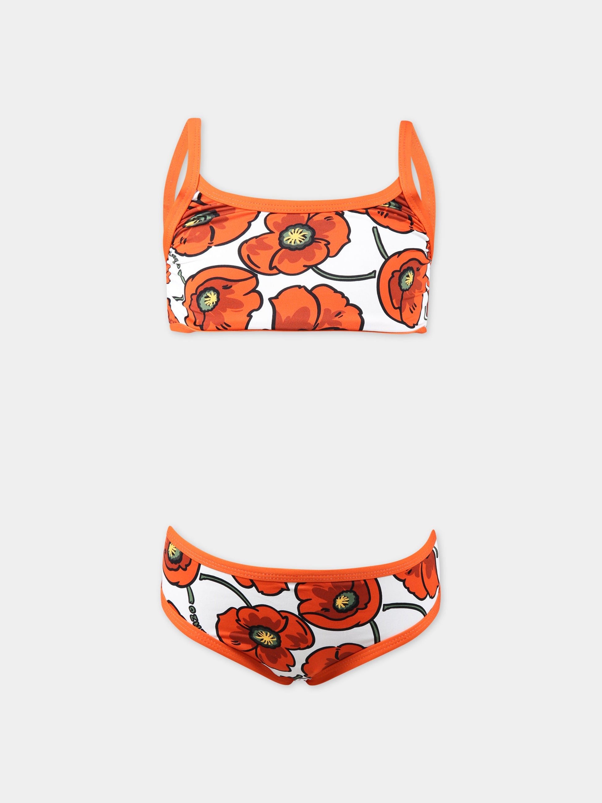 Bikini multicolor per bambina con v,Kenzo Kids,K10072 189