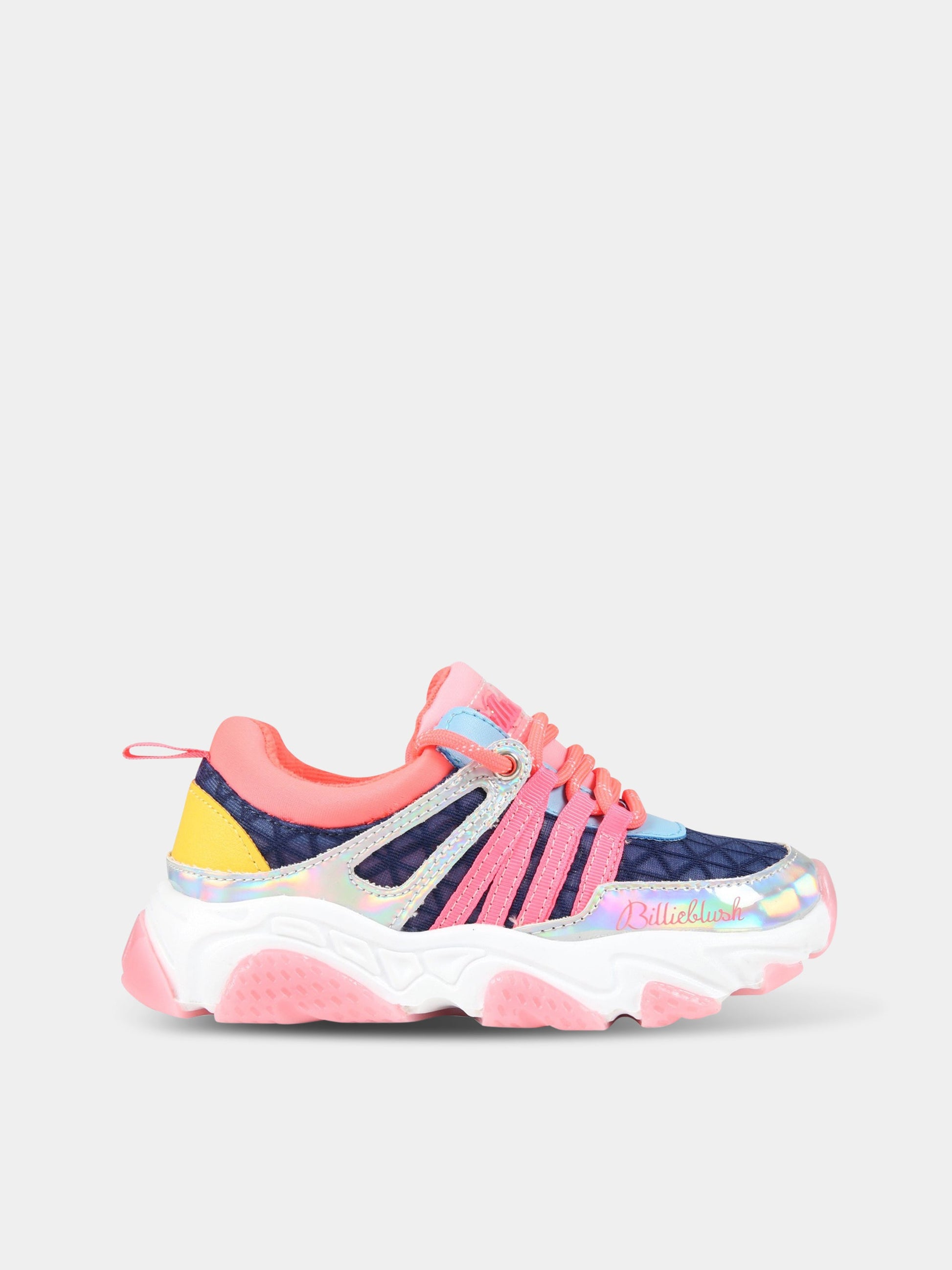 Sneakers multicolor per bambina con logo,Billieblush,U19280 85T