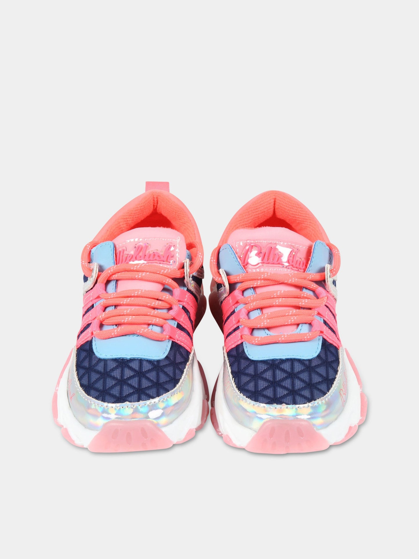 Sneakers multicolor per bambina con logo,Billieblush,U19280 85T