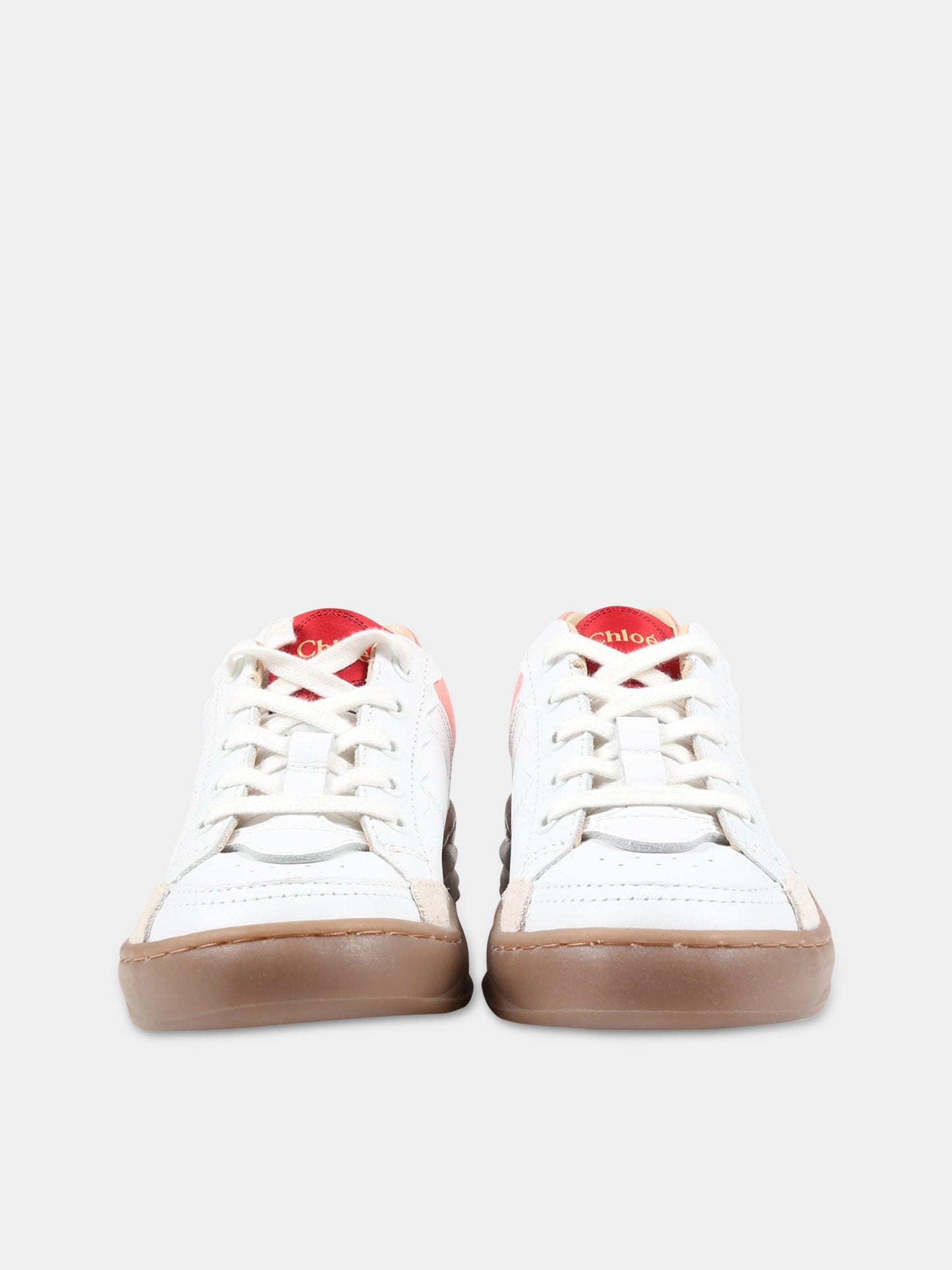 Sneakers multicolor per bambina con logo,Chloé Kids,C19139 117