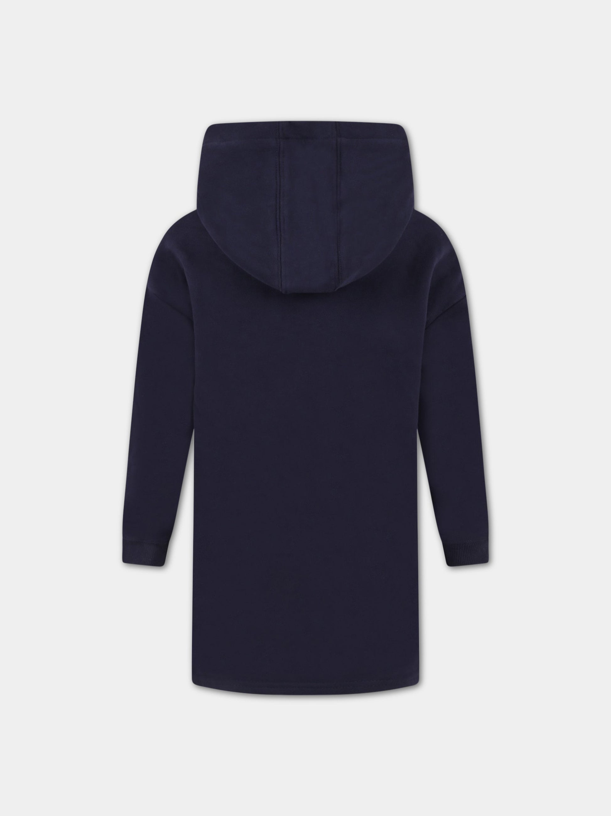 Vestito blu per bambina con coniglio,Little Marc Jacobs,W12381 84E