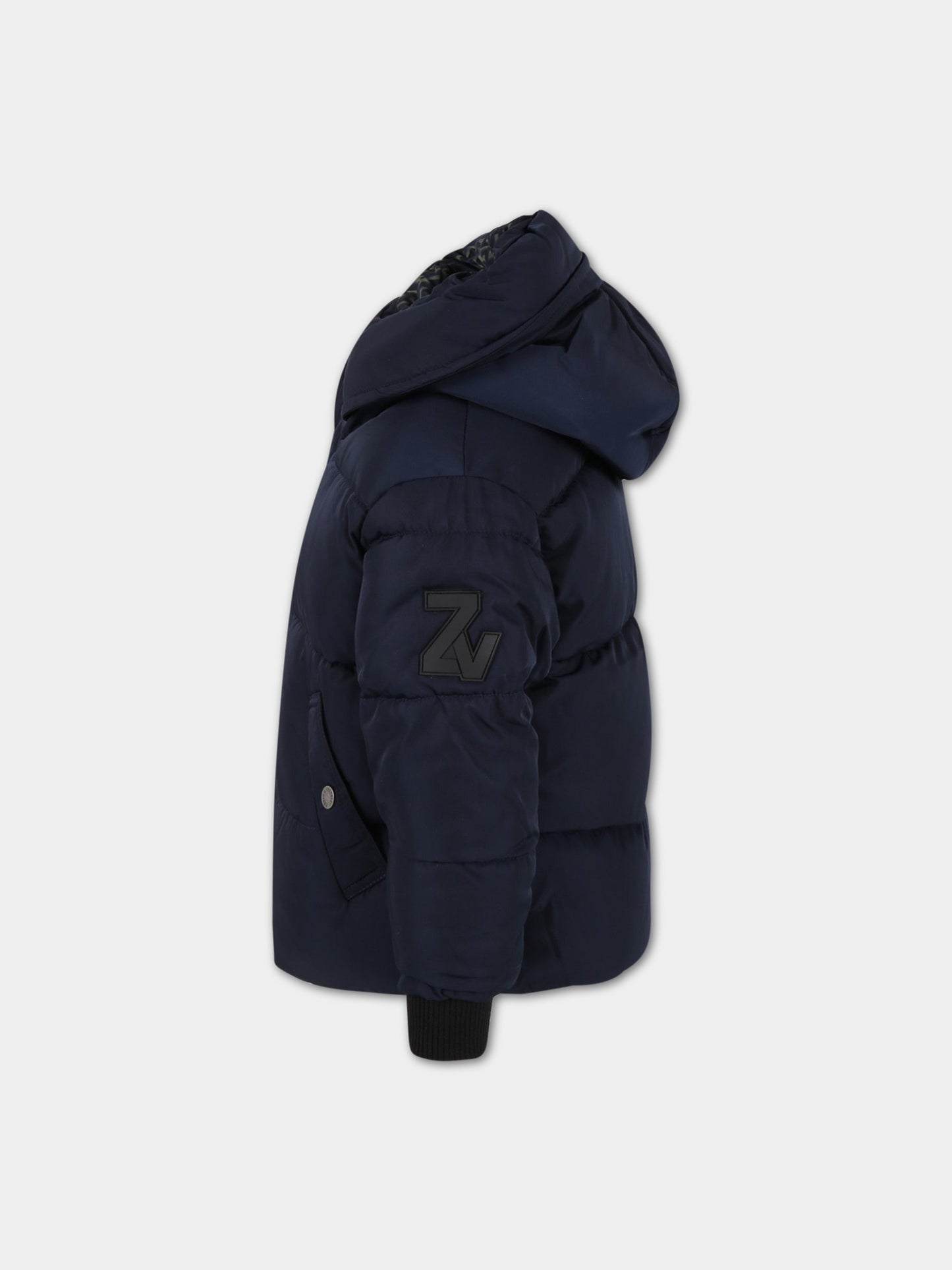 Piumino blu per bambino,Zadig & Voltaire Kids,X26045 83D