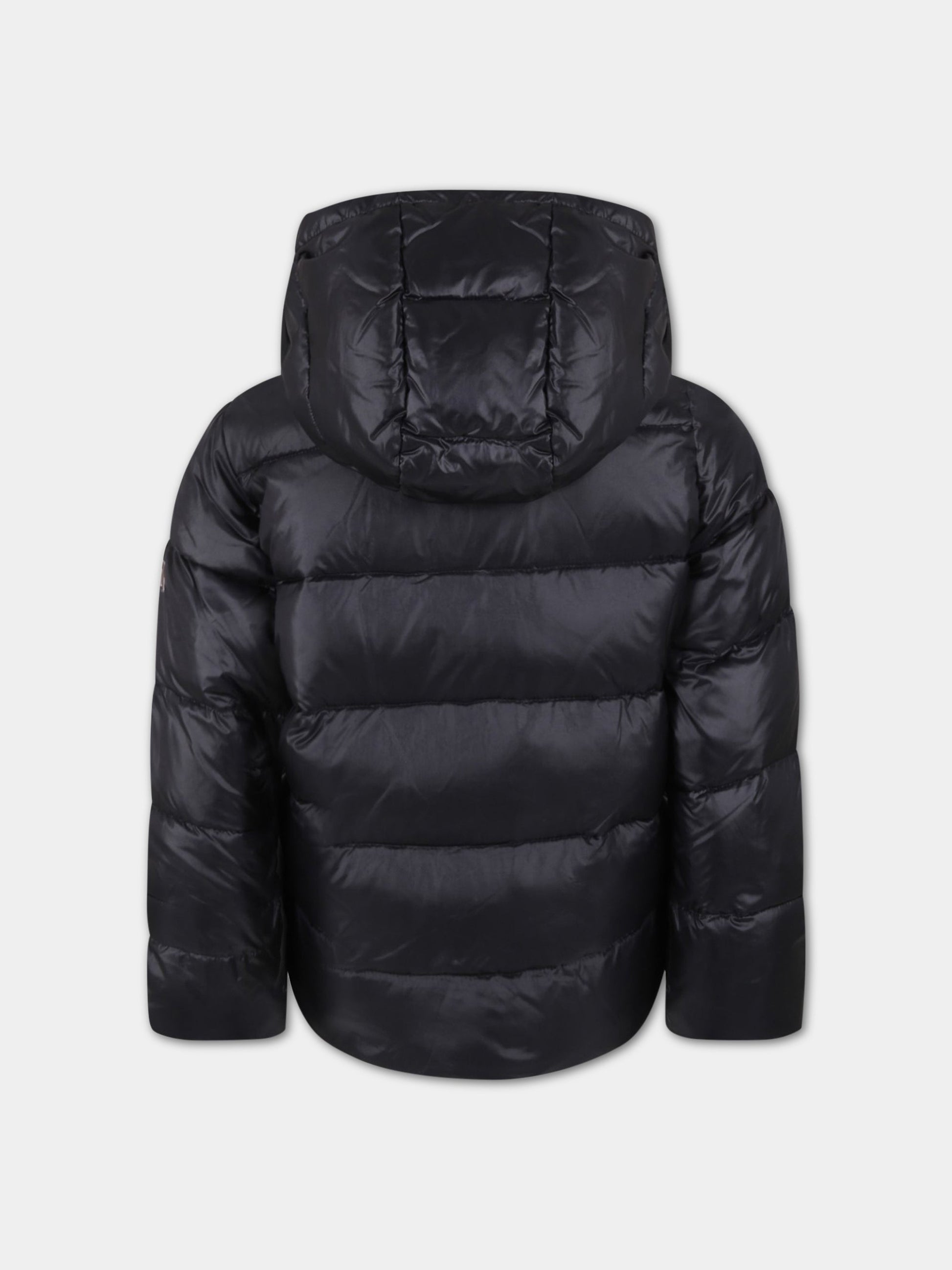 Piumino blu per bambino con logo,Add,ADMGB002 YA278 N010